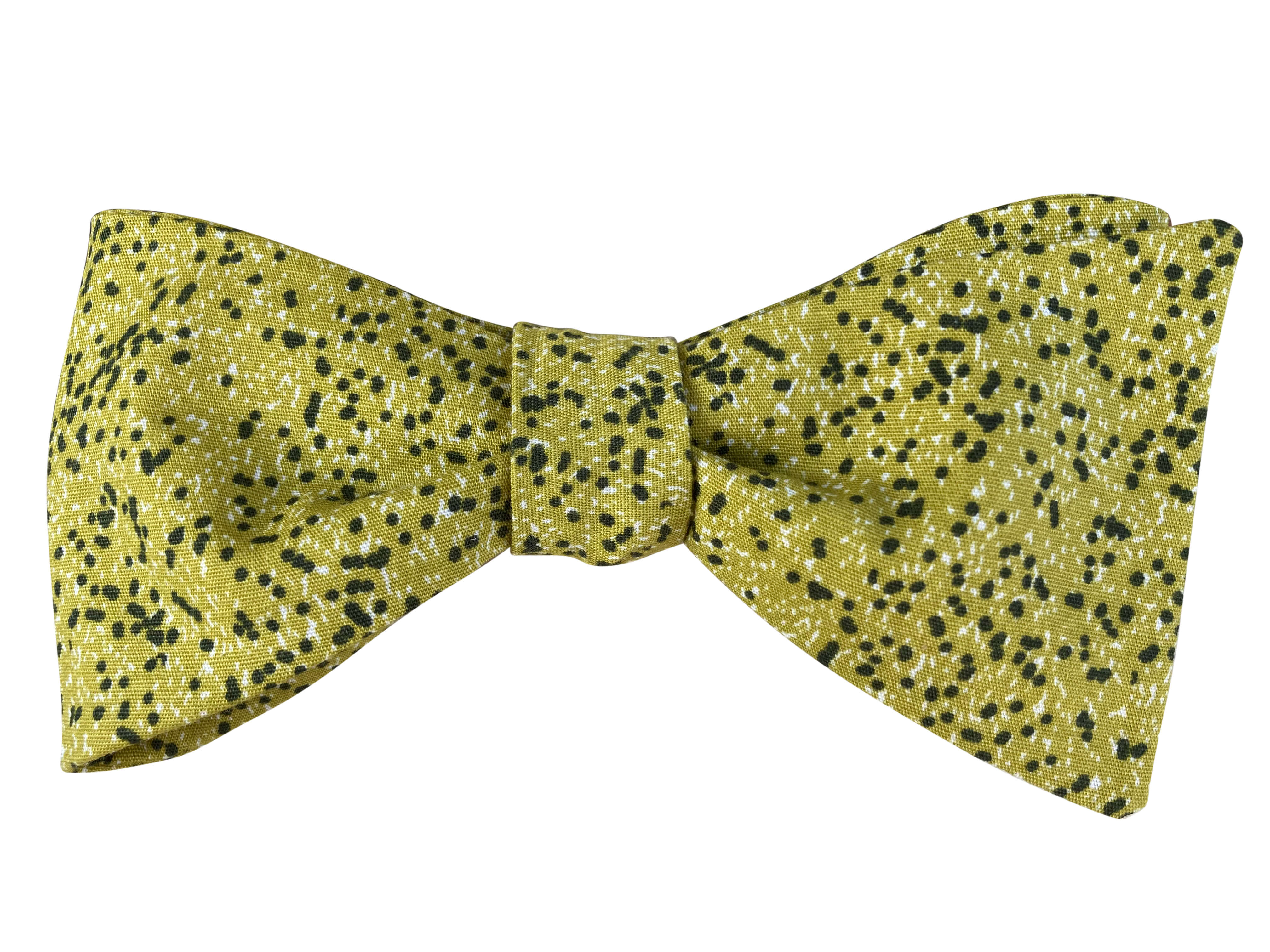 Stylish Lime Green Polka Dot Bow Tie for Men - Perfect for Weddings, Parties & Formal Events