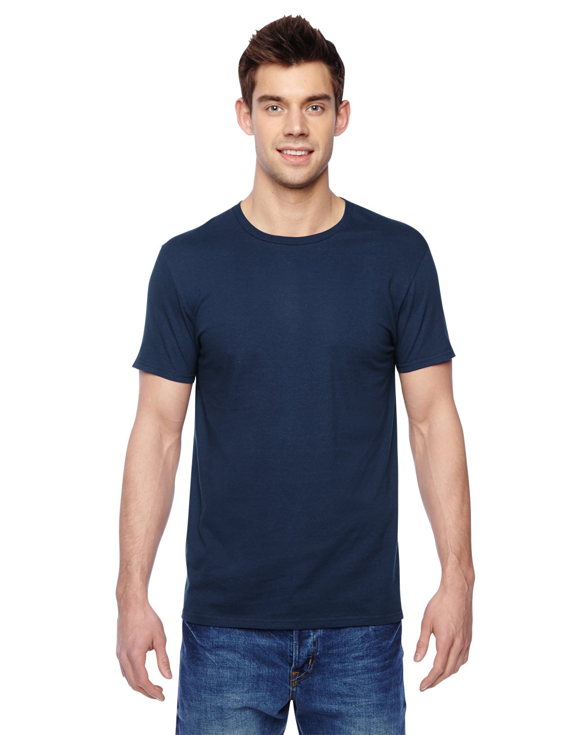 Fruit of the Loom Men's Soft Cotton Crew Neck T-Shirt Pack - Comfortable Basic Tees for Casual Wear, Workout & Everyday Use