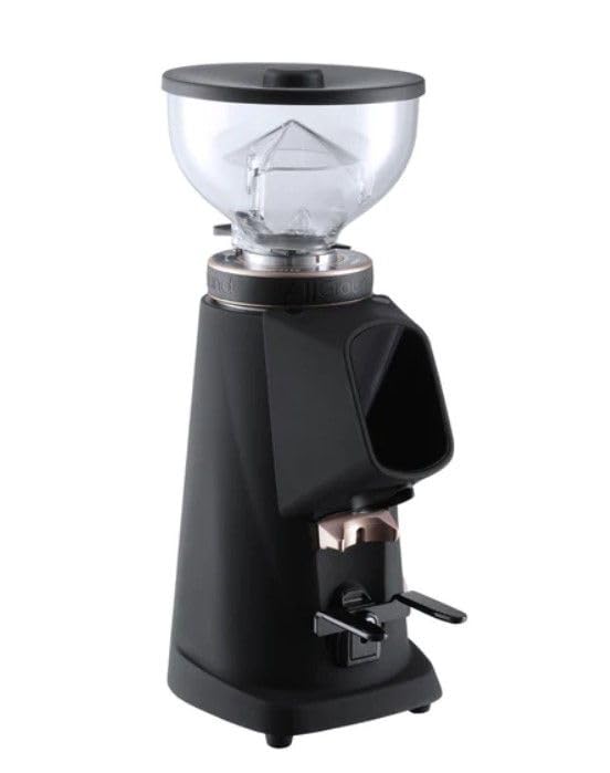 Premium Electric Burr Coffee Grinder - 64mm Flat Burrs with Container for Espresso, French Press & Drip Coffee - Italian-Made Home Coffee Bean Grinder for Fresh Grounds Every Morning