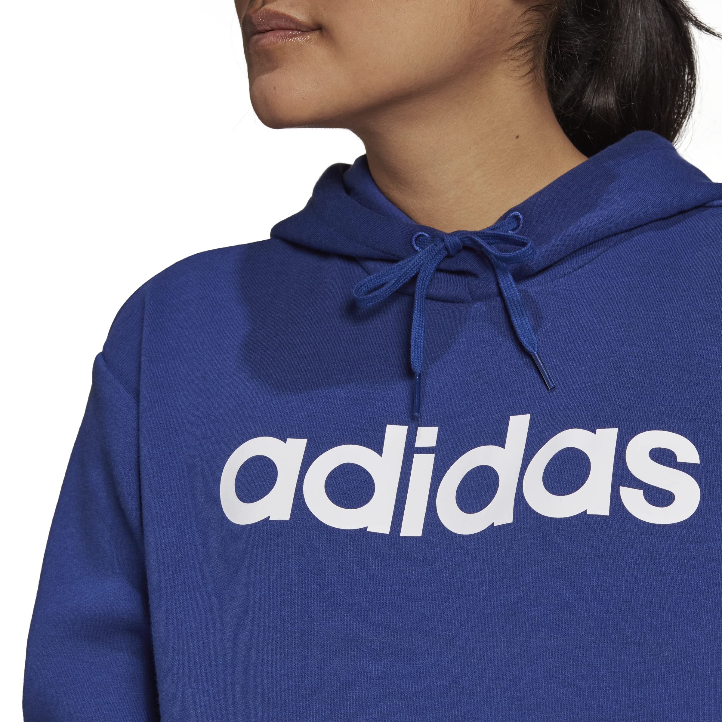 adidas Women's Essentials Oversized Fleece Hoodie - Soft Warm Pullover Sweatshirt for Casual Wear, Gym & Lounge
