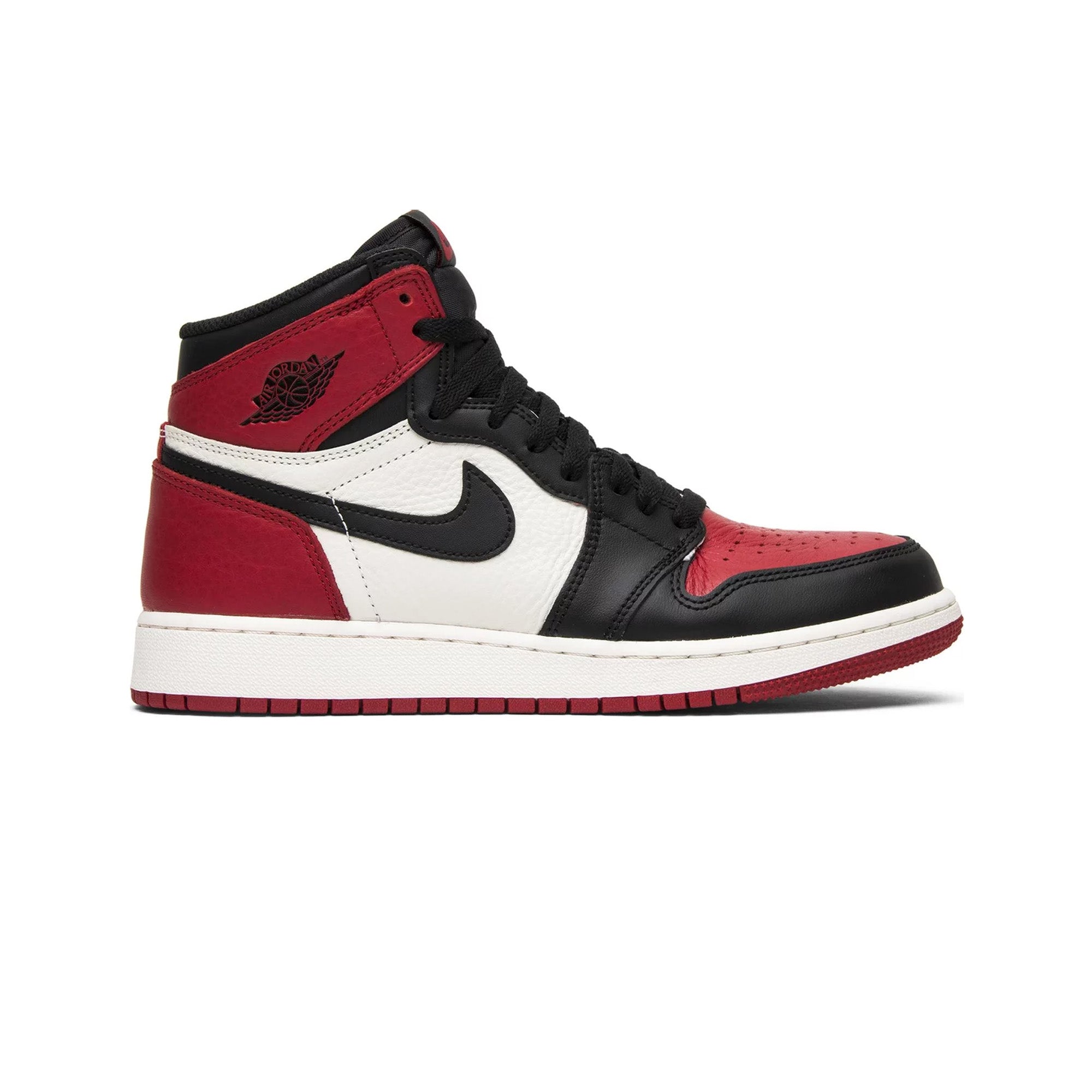 Air Jordan 1 Retro High 'Bred Toe' GS (2018) - Authentic Basketball Shoes for Women & Girls - Perfect for Streetwear, Sneaker Collection & Casual Fashion