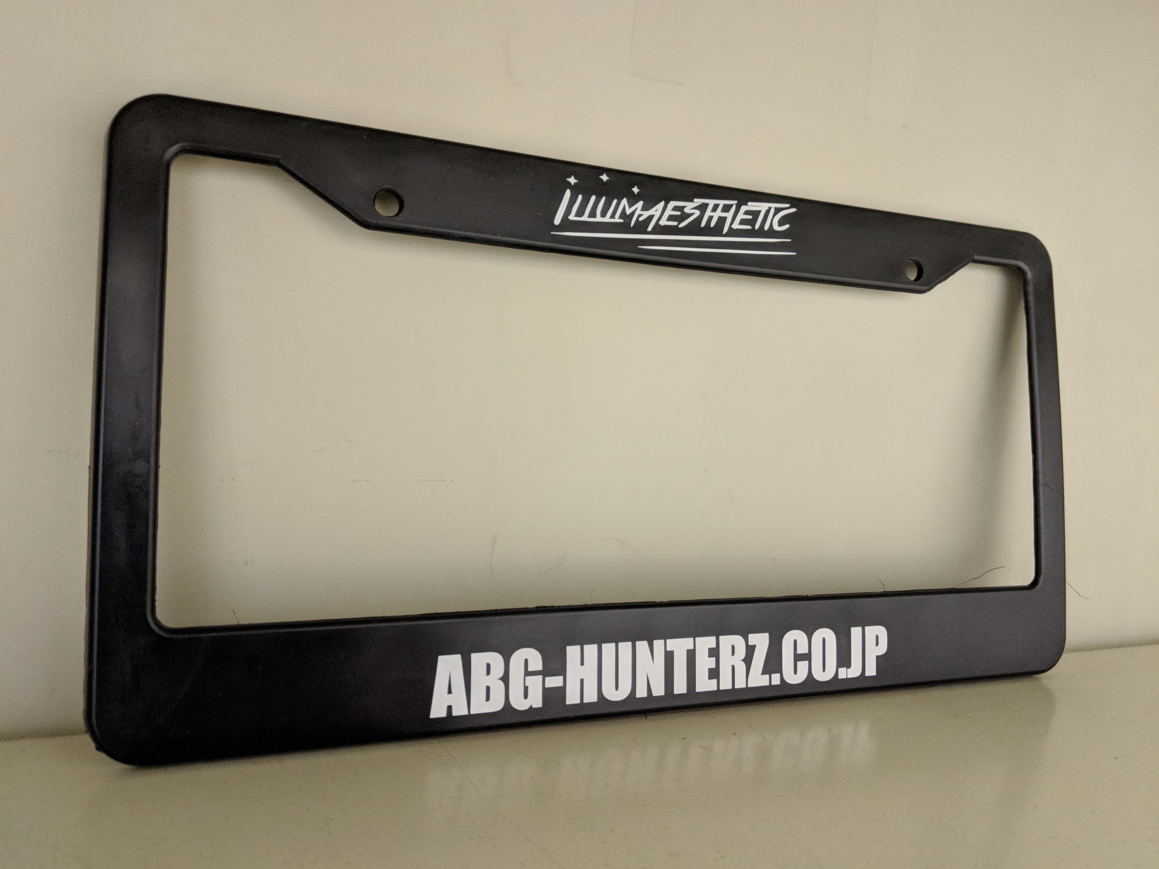 Illumaesthetic Custom License Plate Frame - Personalized Text for Cars & Vehicles - Perfect for Gifts, Car Shows & Customization