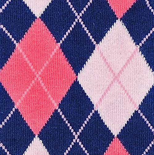 Navy and Pink Argyle / 8 Pack