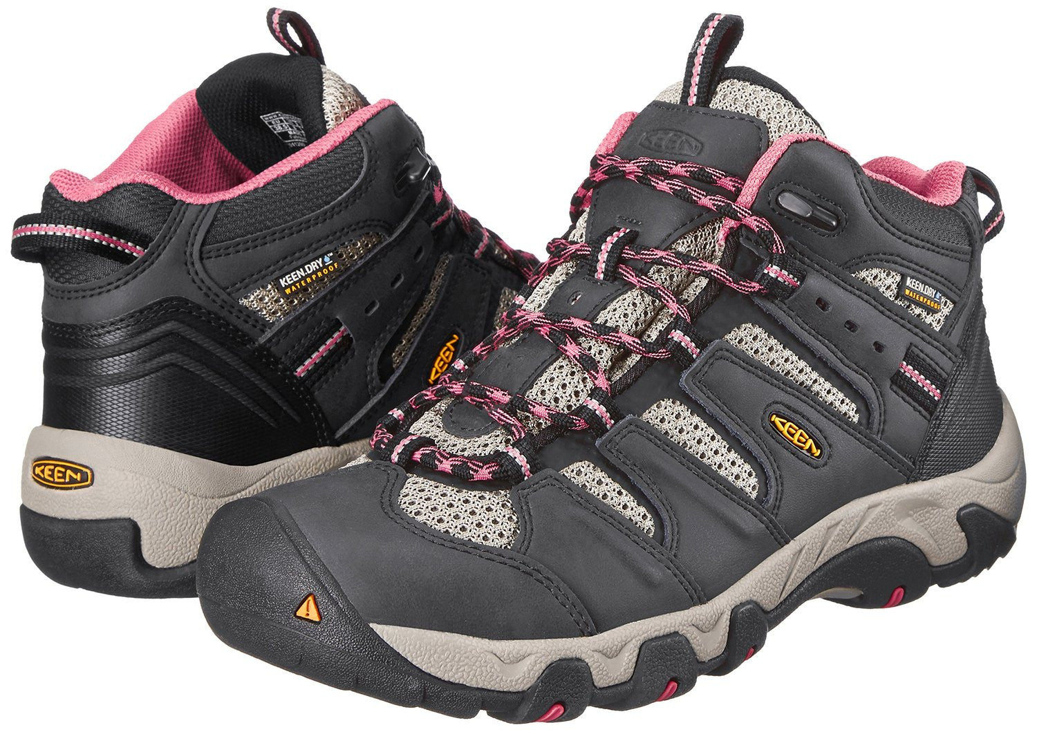 KEEN Women's Koven Mid WP Waterproof Hiking Boots - Lightweight & Comfortable Outdoor Shoes for Trail Walking, Camping & Backpacking