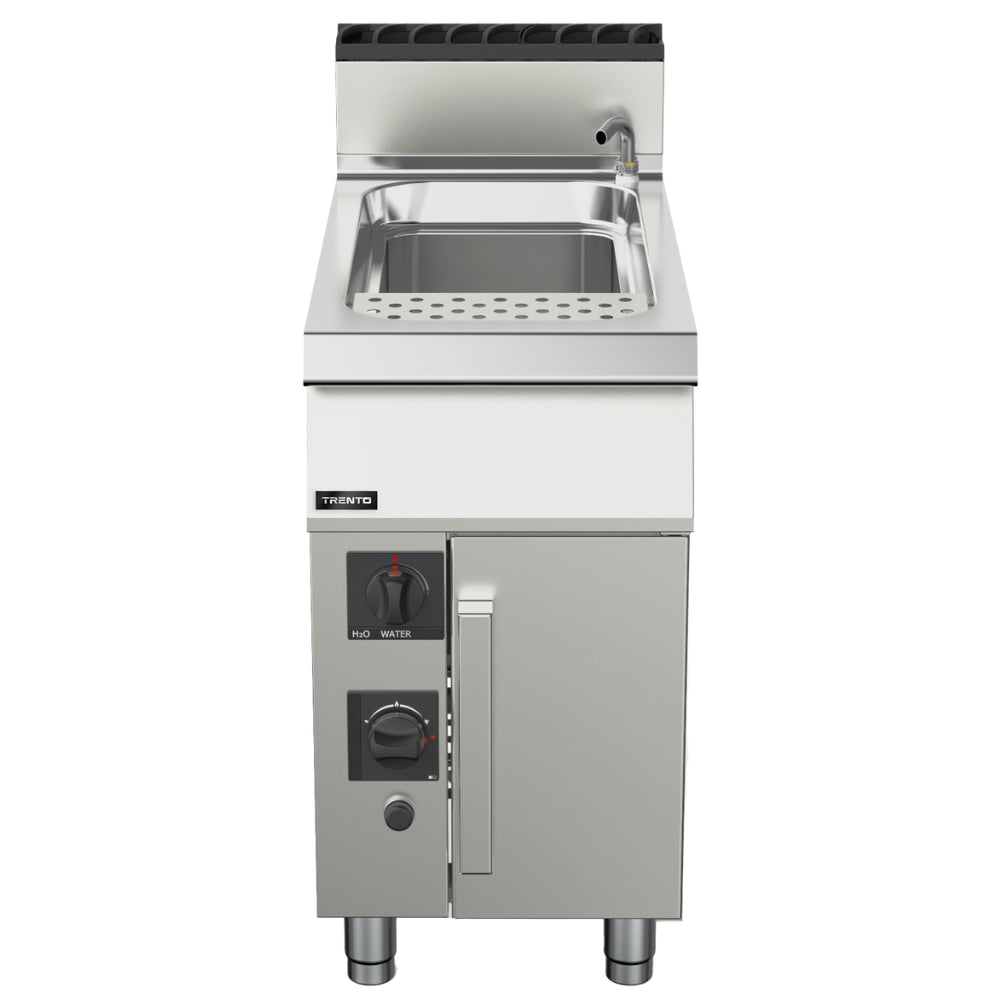 Nella 45 Liter Pasta Cooker - Single Tank Commercial Pasta Boiler - 78,000 BTU Natural Gas - Ideal for Restaurants, Catering & Large Batch Cooking