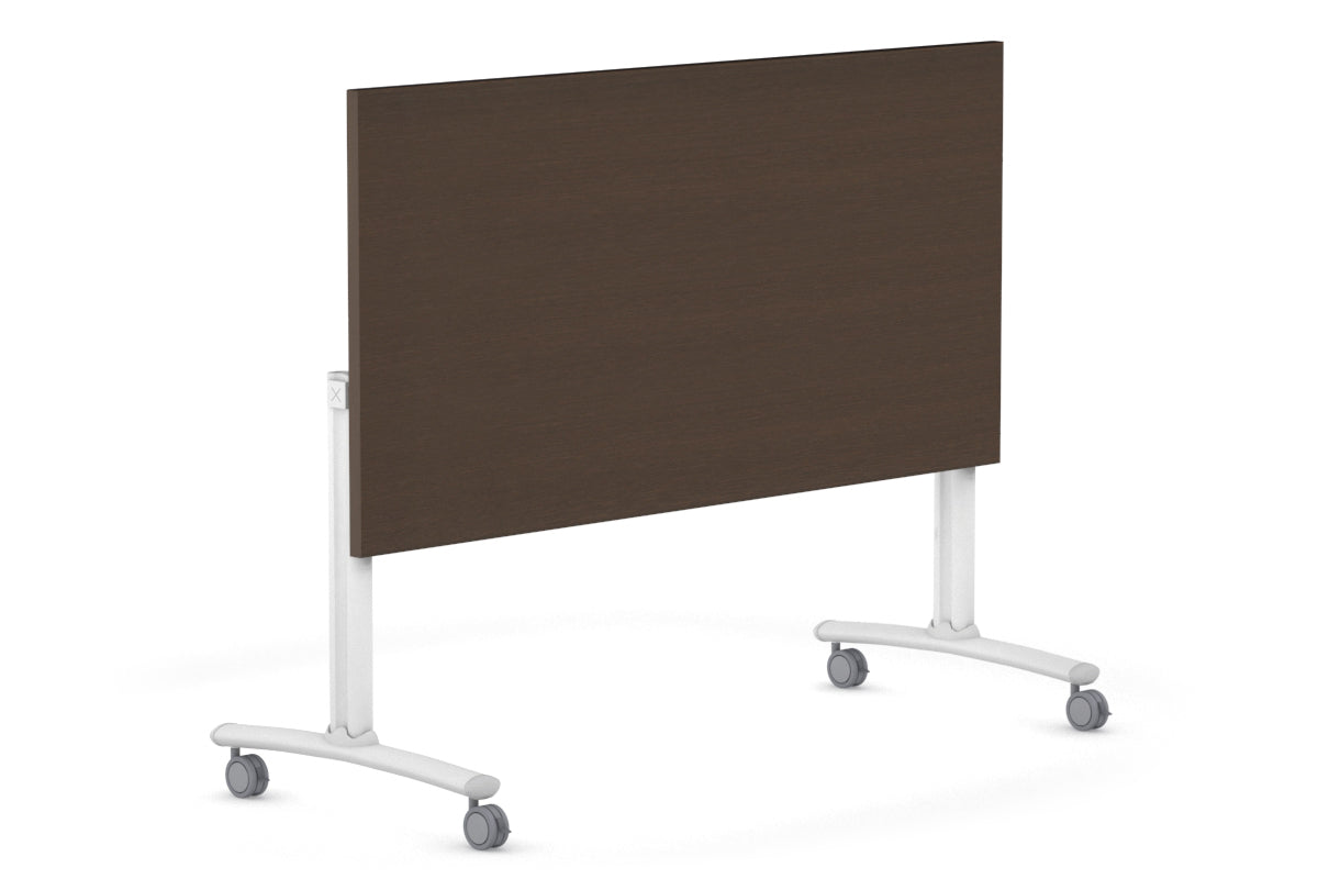 Foldable Mobile Meeting Table with Wheels - 1400L x 700W Flip Top Conference Desk for Office, Classroom & Events - Portable Domino Style Workstation for Collaborative Spaces