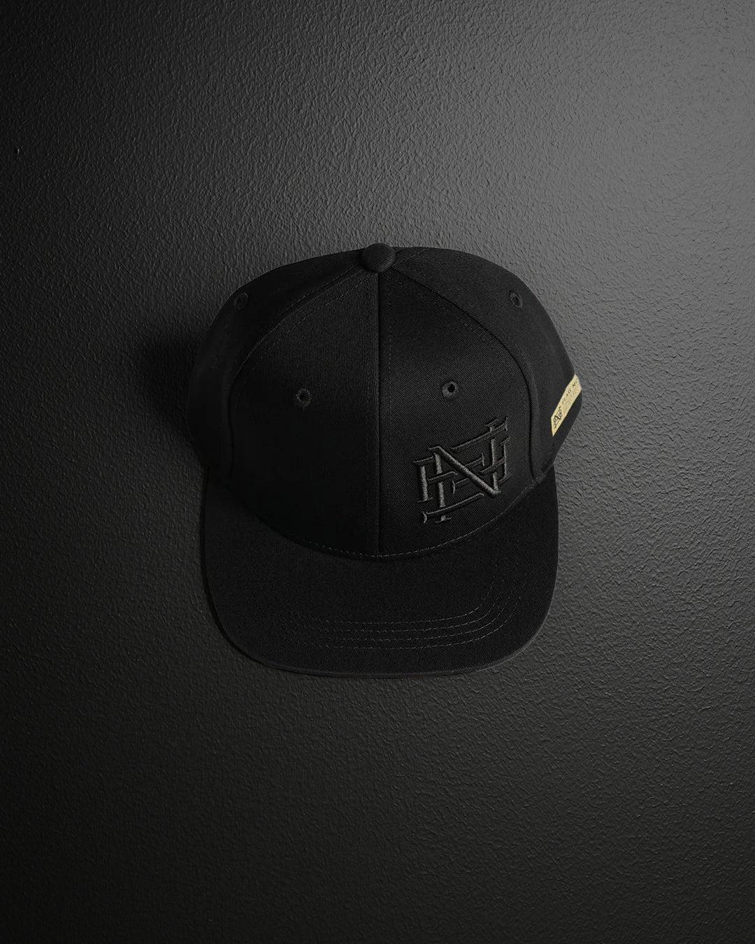 Custom Embroidered Monogram Hat - Black & Black - Personalized Baseball Cap for Men & Women - Perfect for Gifts, Sports & Outdoor Activities
