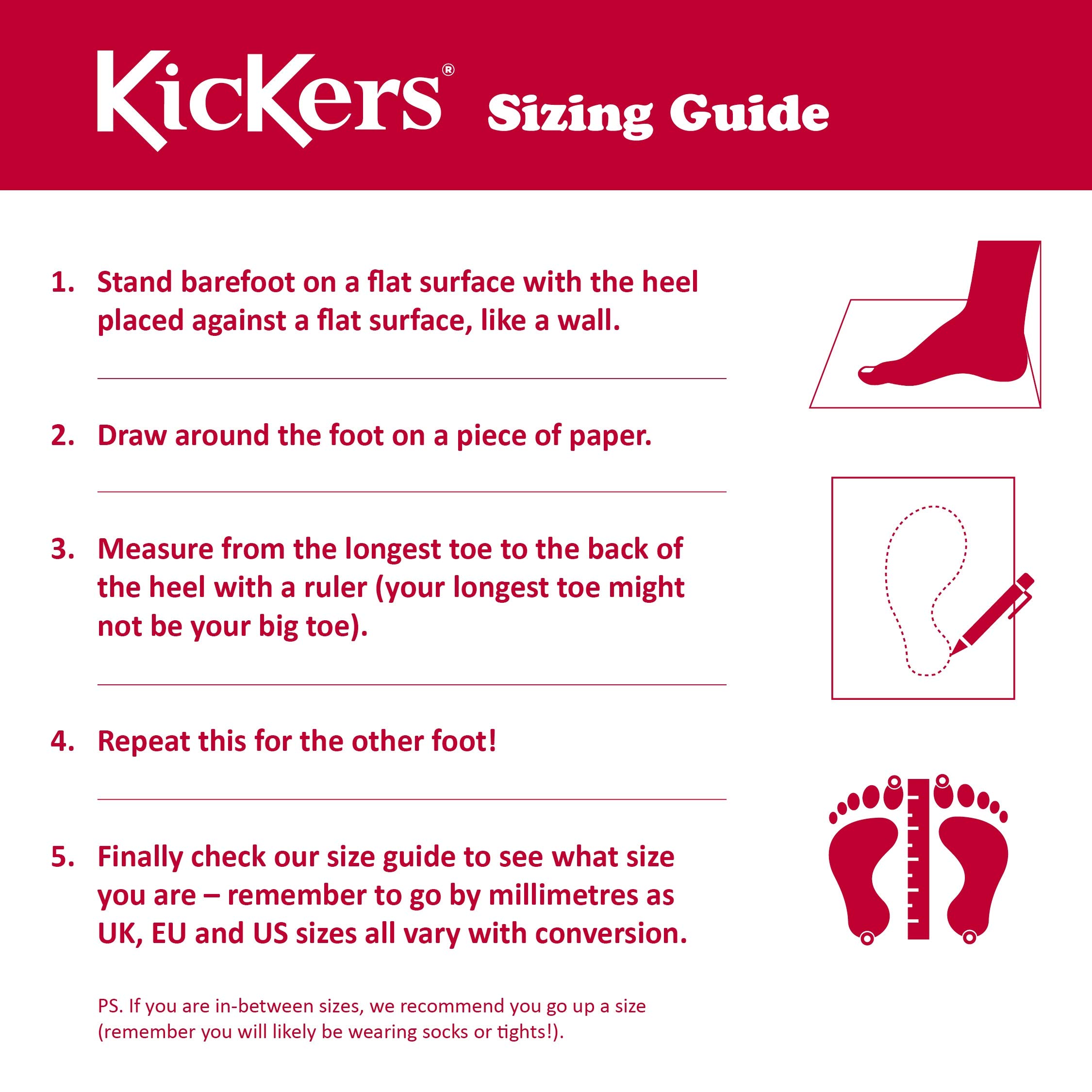 Kickers Men's Derby Leather School Shoes - Classic Formal & Casual Footwear for Work, Office & Everyday Wear
