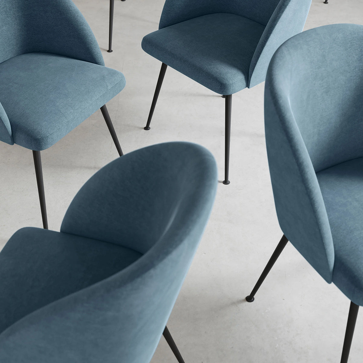 Holly Fabric Dining Chair - Comfortable Upholstered Seat for Kitchen, Dining Room & Office - Modern Home Decor Furniture for Everyday Use