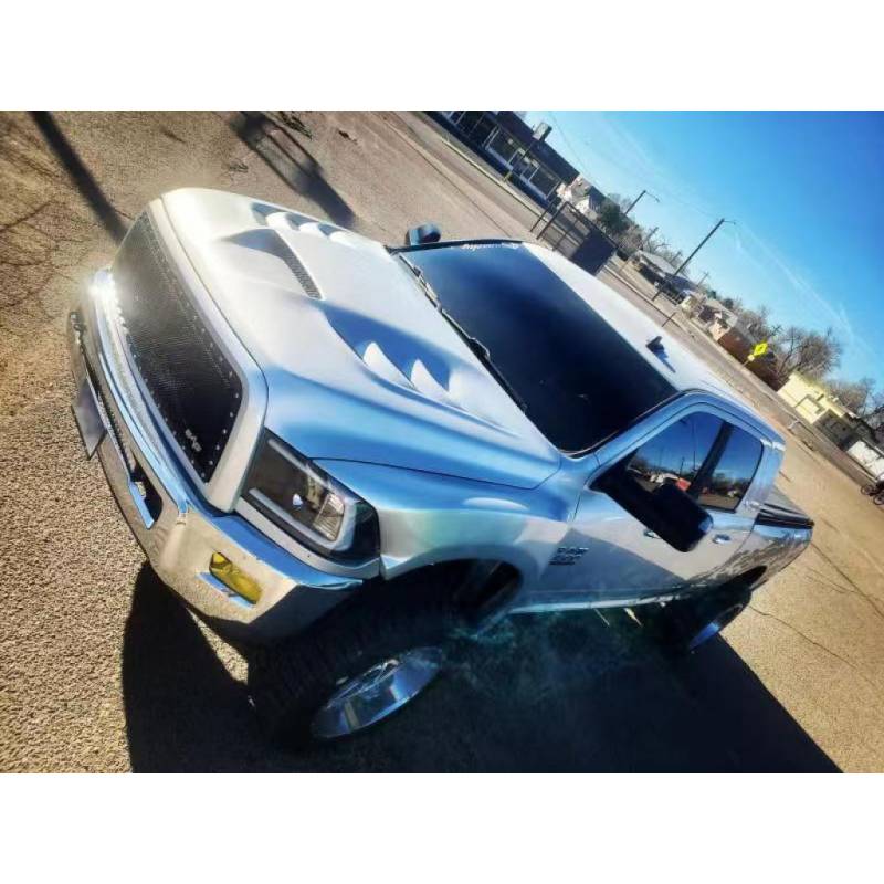 Amerihood VIP Style Functional Ram Air Hood for Dodge Ram 2500 (2010-2018) - High-Performance Cooling & Aggressive Look - Perfect for Off-Roading & Truck Enthusiasts