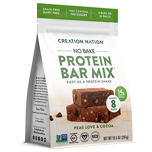 No-Bake Keto Vegan Protein Bars & Balls Mix - 14g Protein per Bar, Gluten Free, Grain Free, Easy Homemade Snack for Weight Loss & Fitness - Perfect for Post-Workout, School Lunches & On-the-Go Energy