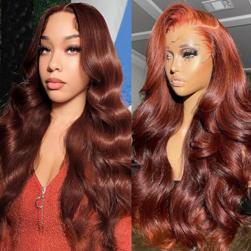 Reddish Brown Body Wave Wig