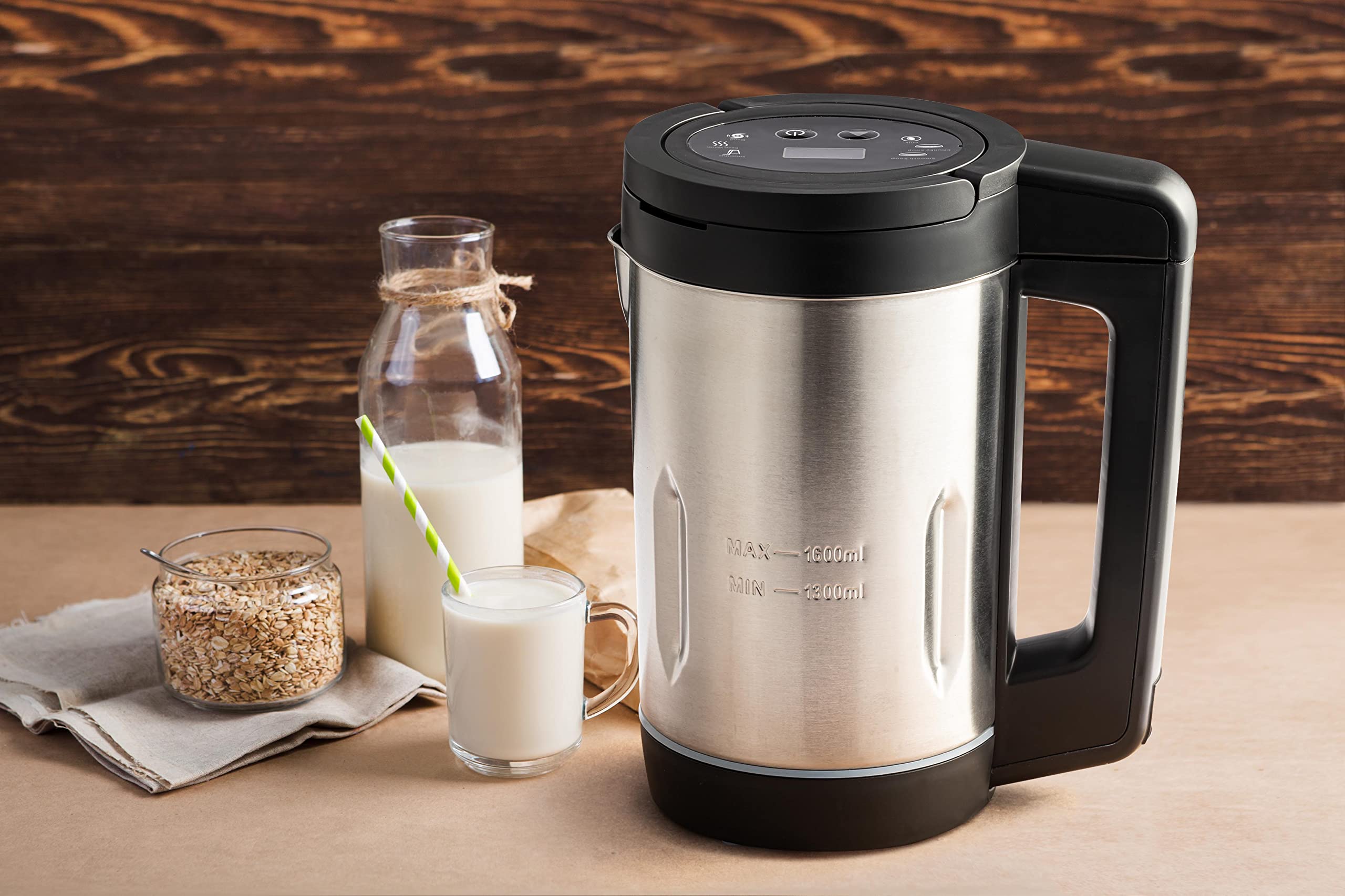 Linsar 900W High-Speed Blender with 6 Preset Programs - 1.6L Stainless Steel Jug for Smoothies, Nut Milk, Soup & More - LED Display & Keep Warm Function - Perfect for Vegan Diets & Healthy Meal Prep