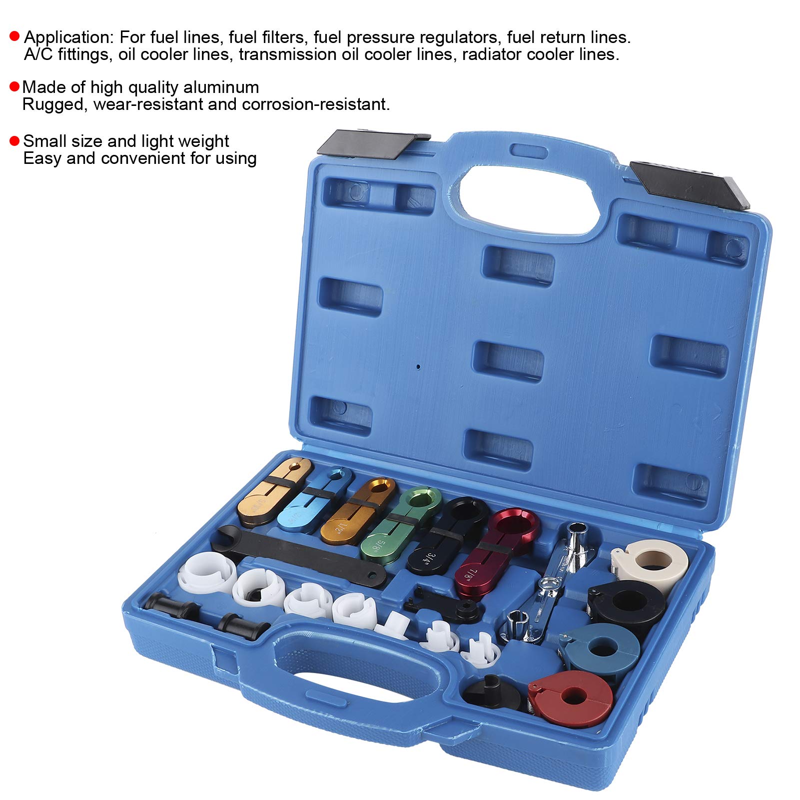 22Pcs Master Disconnect Set for Air Conditioning, Transmission Oil Cooler & Fuel Lines - Professional Removal Tool Kit for Automotive Maintenance and Repair