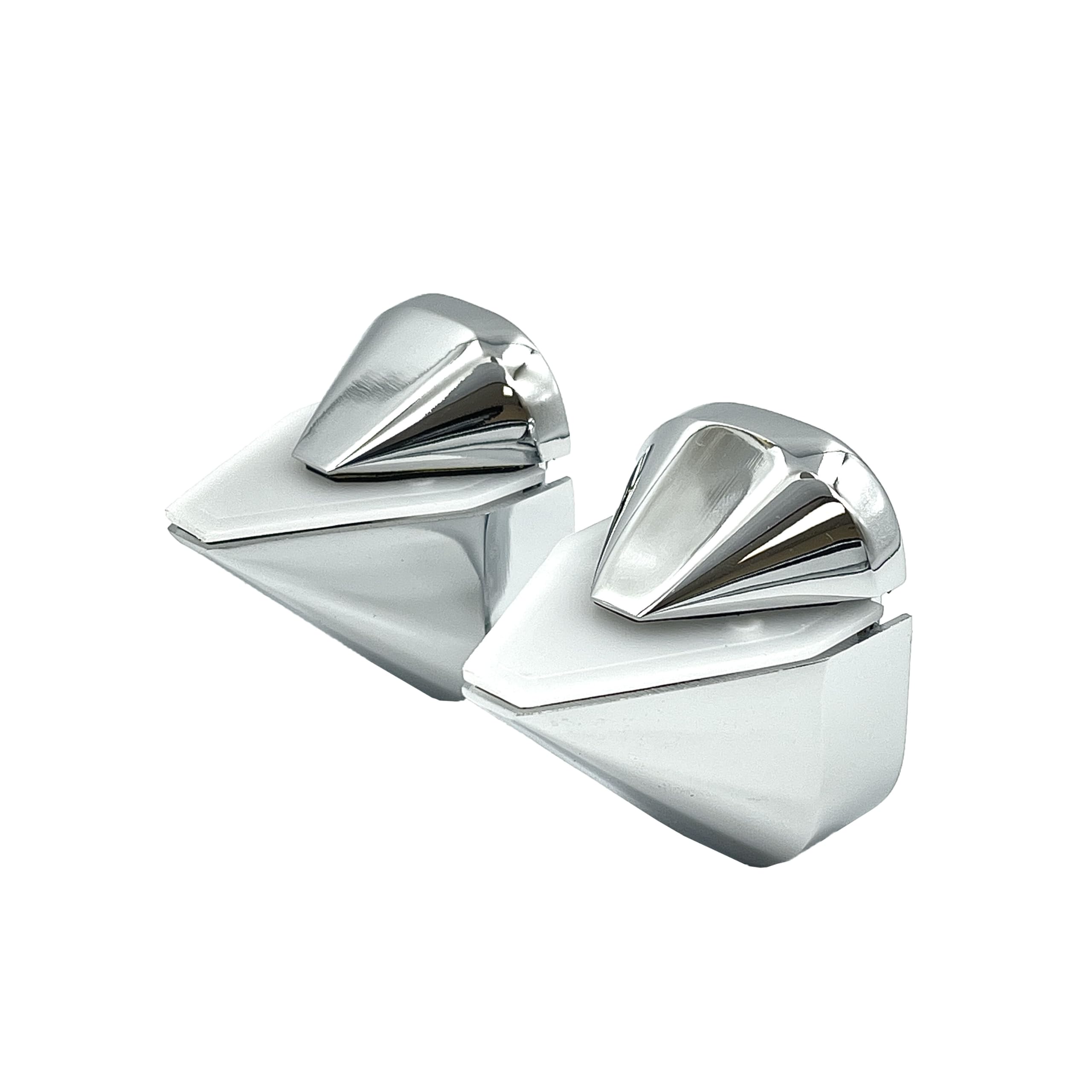 CRL DL631CH Polished Chrome Adjustable Shelf Clamp - Heavy Duty Metal Bracket for Floating Shelves, Bookcases & Wall Storage - Perfect for Home, Office & Retail Display Organization