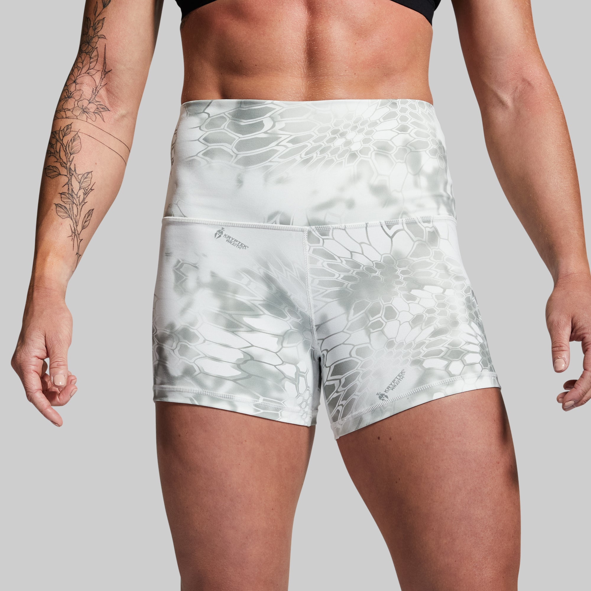 New Heights Booty Short (Wraith) - High Waisted Workout Shorts for Women | Gym, Yoga & Running | Sexy Fitness Apparel for Squats & Leg Day