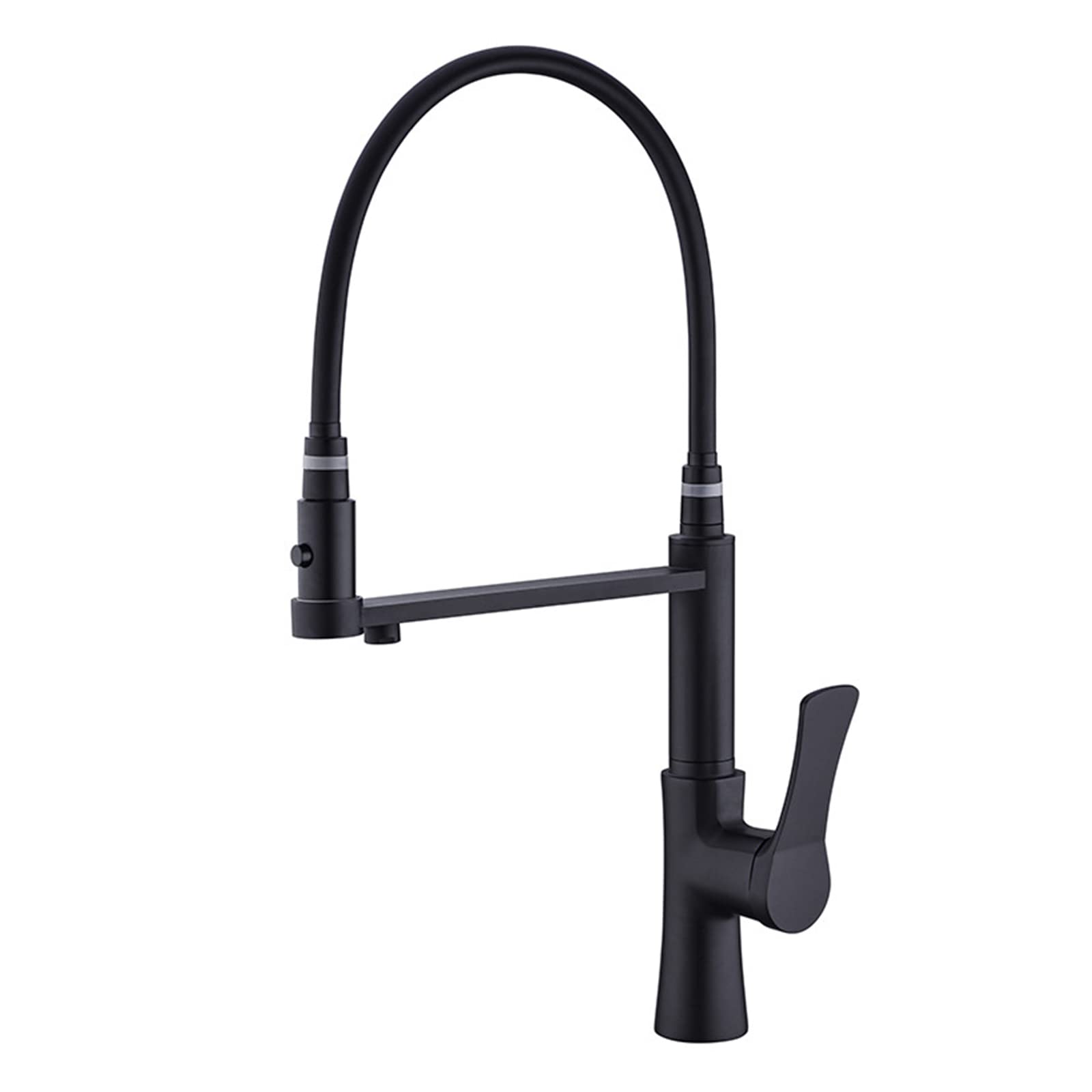 **Pull Down Kitchen Faucet with Water Filtration - 360° Swivel Drinking Water Faucet, 3-Way Purification Tap in Brass/Chrome, Hot & Cold Mixer for Clean Drinking & Cooking (Black)** - Perfect for Modern Kitchens & Healthy Lifestyles