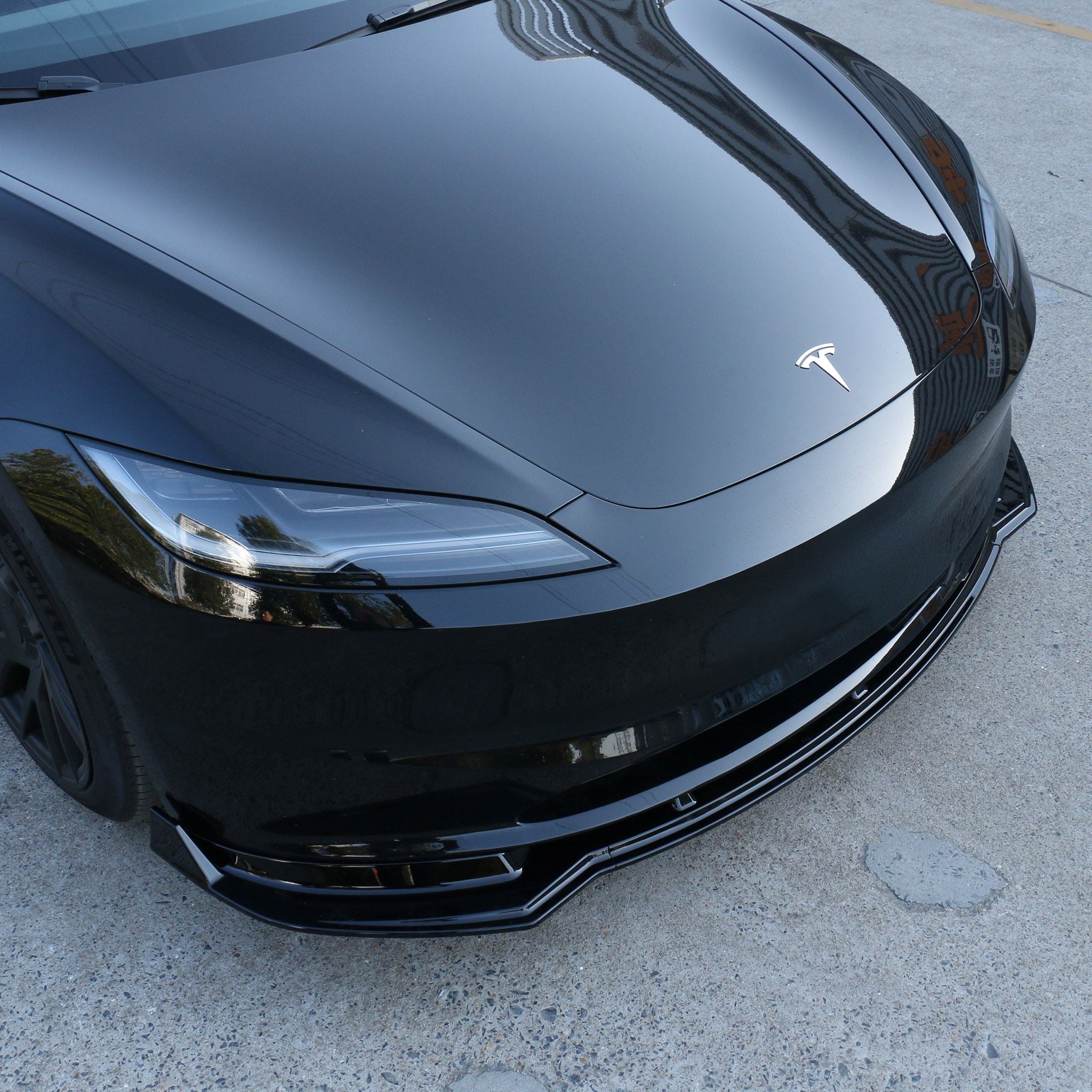 High-Performance Aero Sporty Front Lip Spoiler for Tesla Model 3 Highland 2024+ | Enhance Style & Downforce | Perfect for Racing & Street Driving