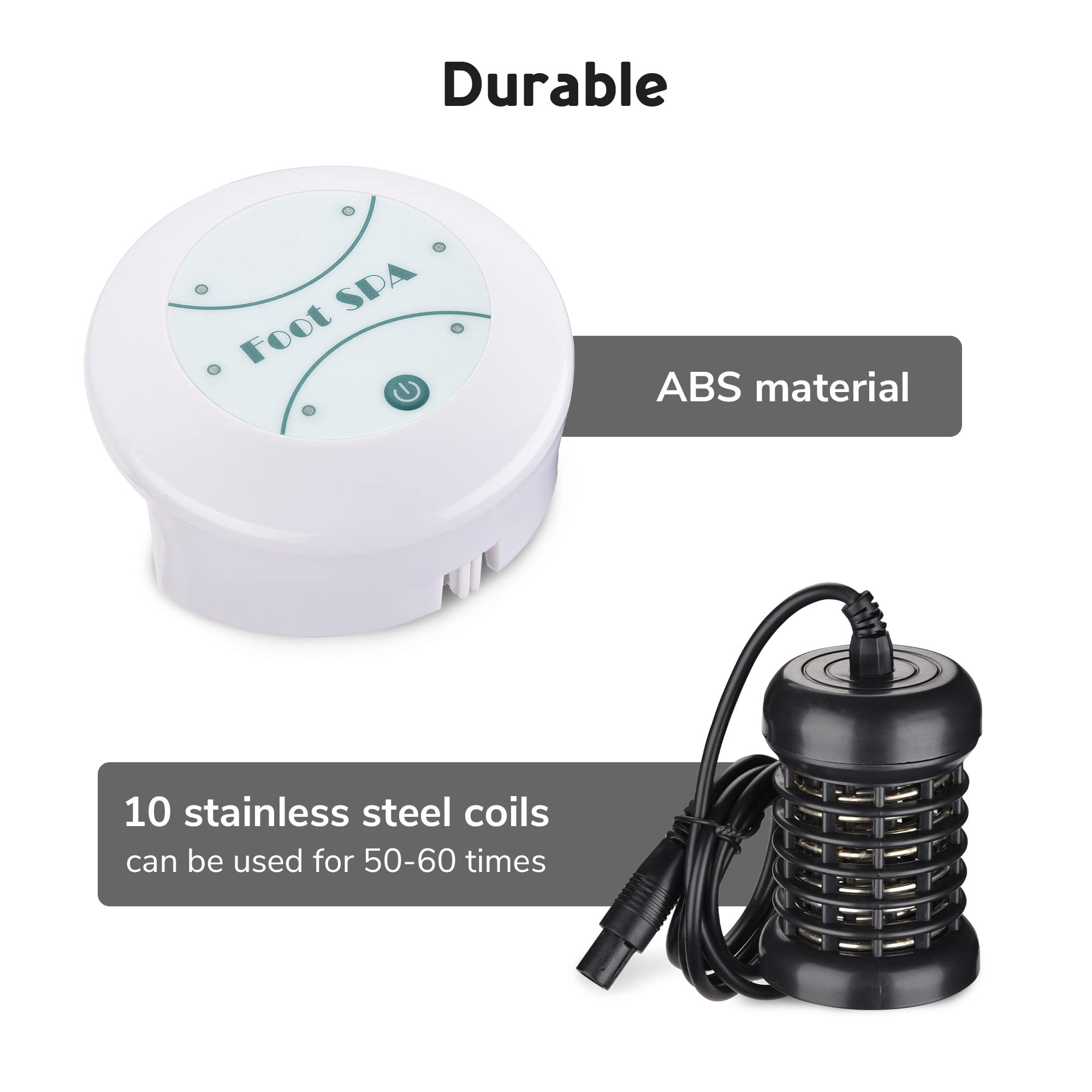 AW Ionic Detox Foot Spa Machine Kit with Liners & Carrying Bag - Home Spa Therapy for Relaxation, Detox & Foot Care - Perfect for Self-Care & Wellness Routines