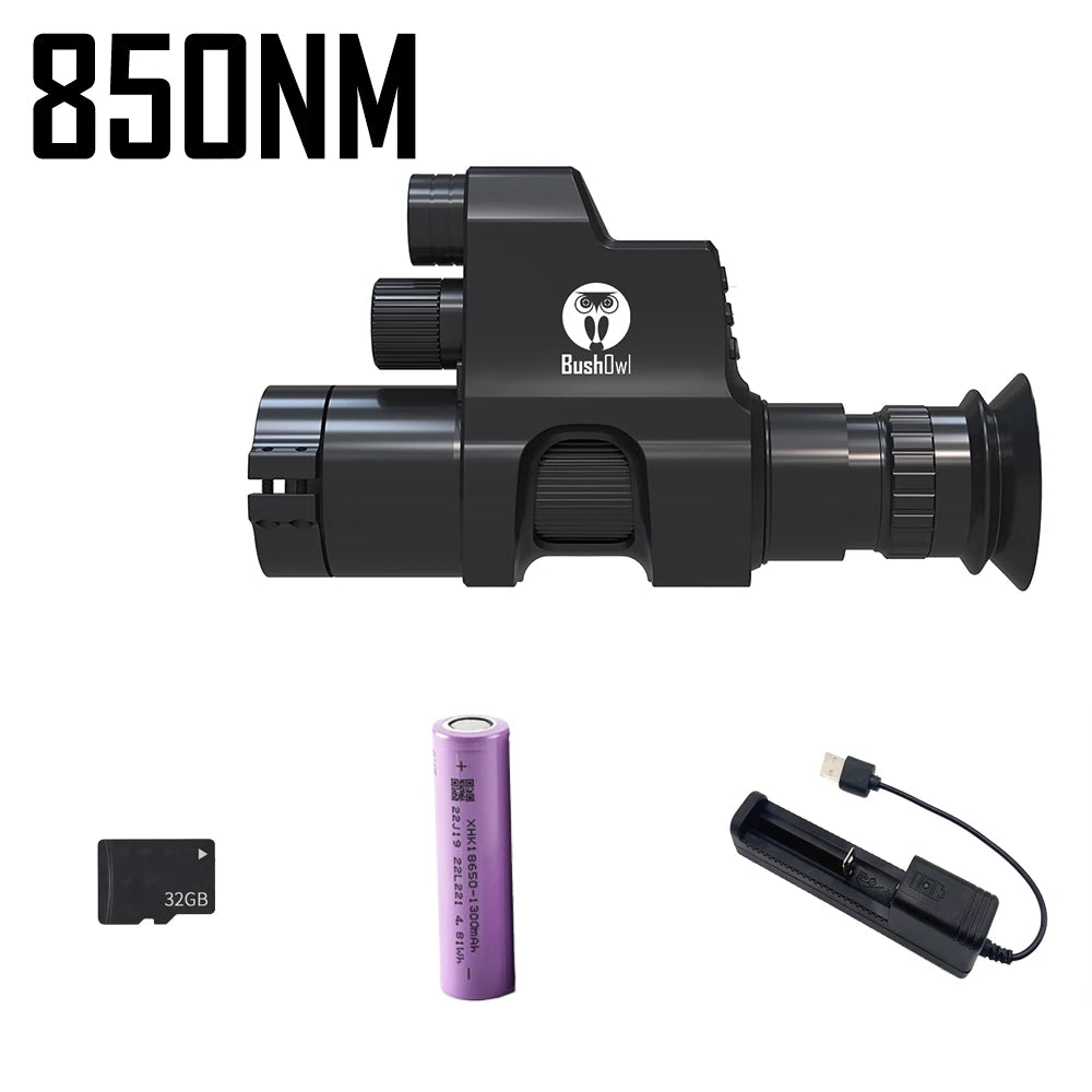 High-Precision Sniper Hunting Scope with Night Vision & Thermal Imaging | Clip-On Rifle Scope Attachment for Outdoor Shooting | Infrared Camera for Low Light Hunting & Tactical Operations