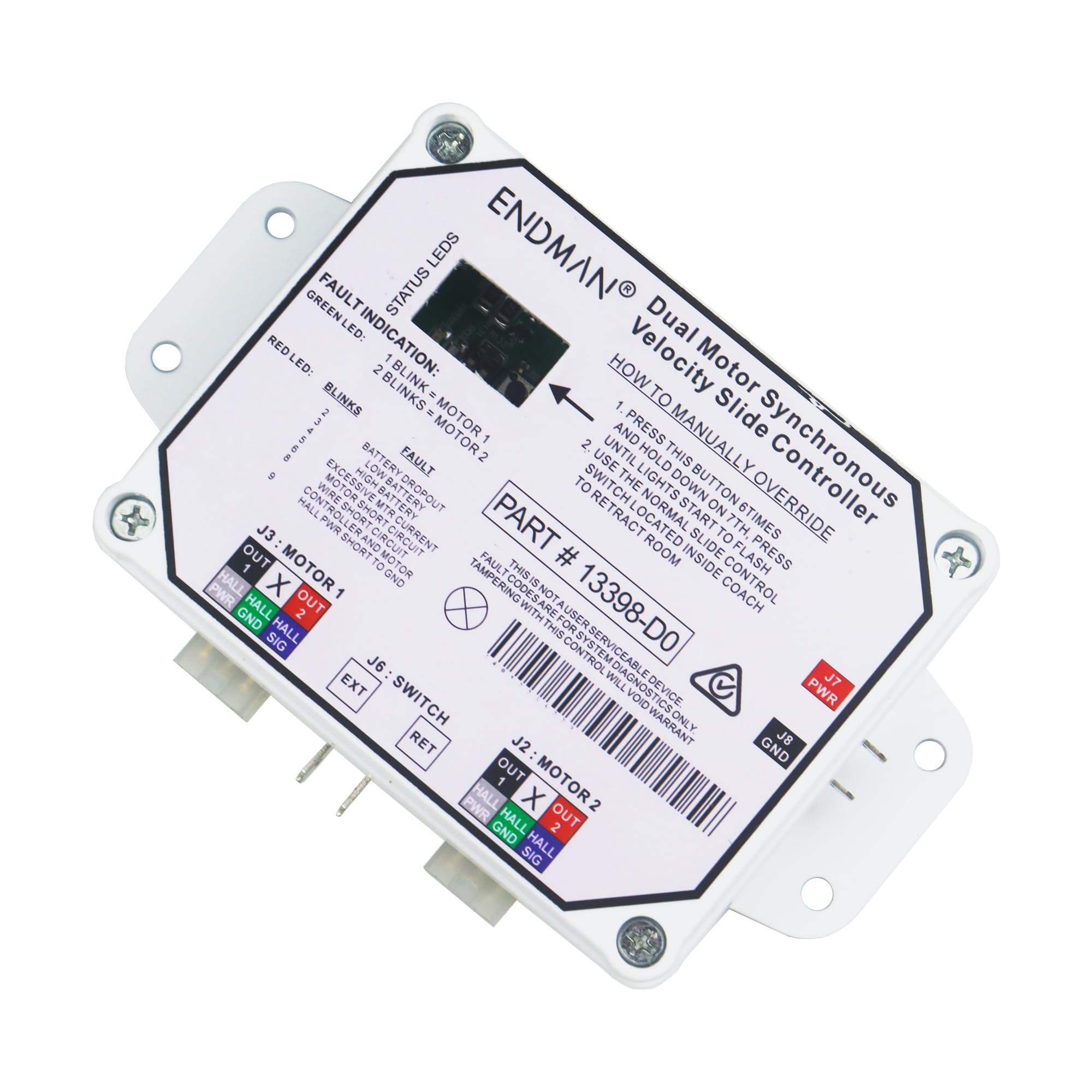 Dual Synchronous Slide Out Controller - Replacement for Lippert V-Sync II & 211852, Compatible with Dual Motor RV Slide Systems | Perfect for RV Slide Out Mechanism Repair and Maintenance