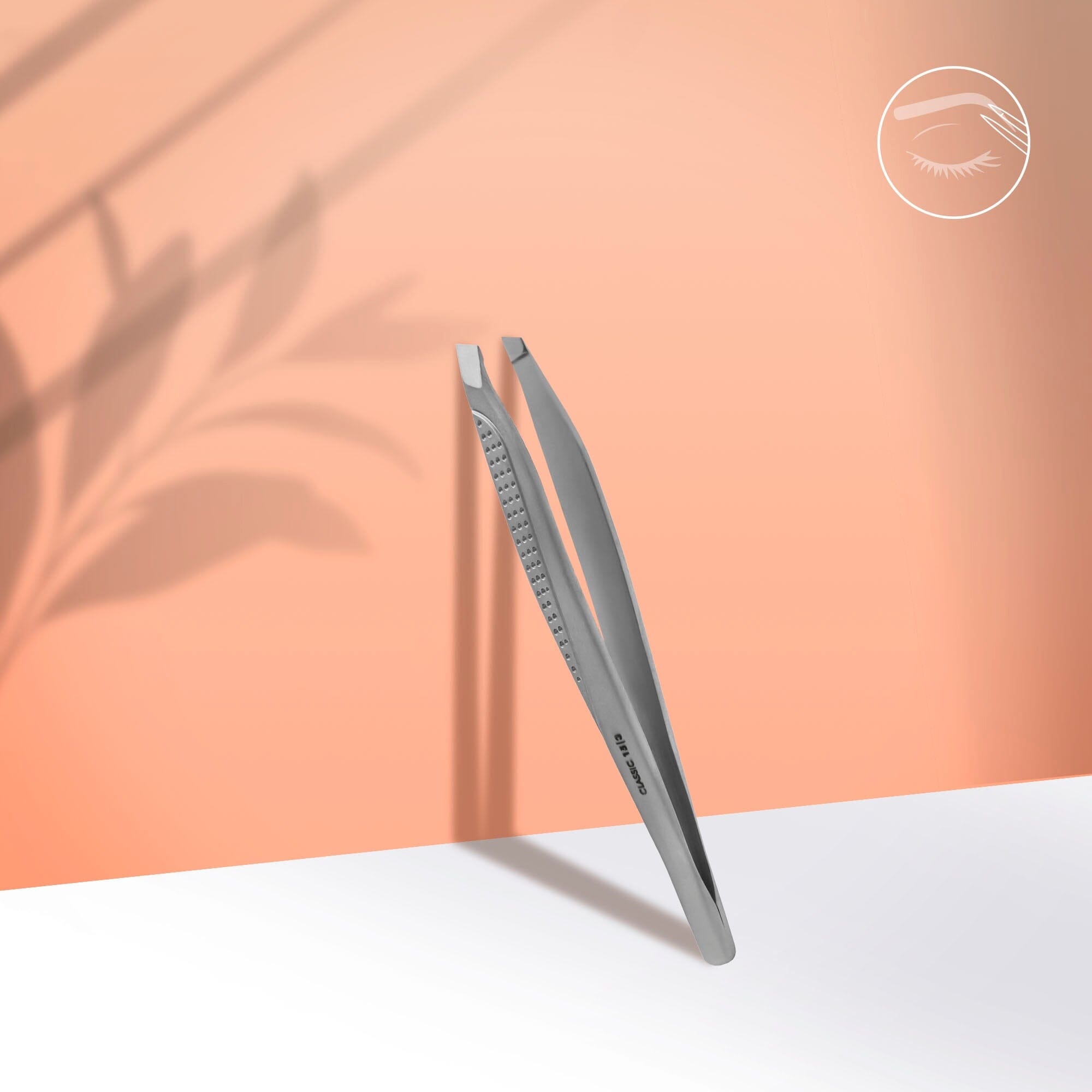 Staleks Classic 15 Wide Slant Eyebrow Tweezers - Precise Hair Removal for Perfect Brows - Ideal for Home Salon & Travel Grooming Kit