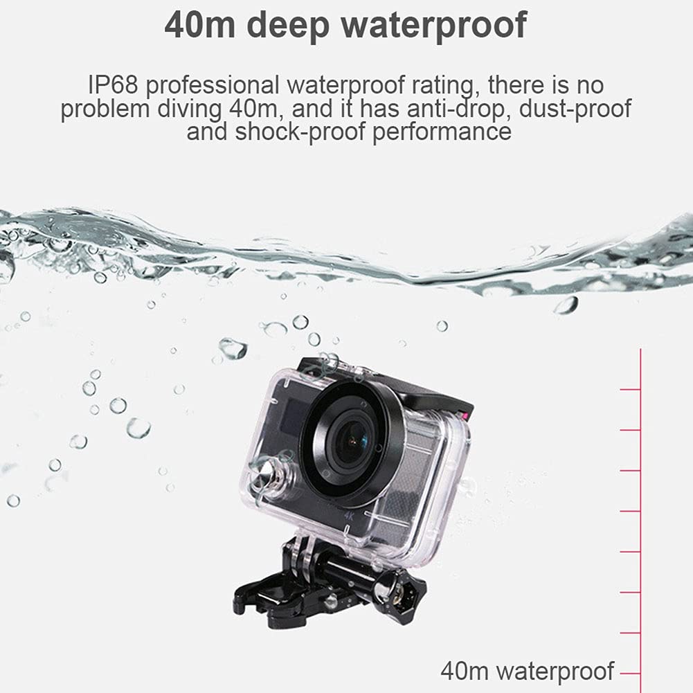 TYREE 4K Ultra HD Waterproof Action Camera with WiFi, Remote Control & 50FPS - Perfect for Surfing, Skiing, Cycling & Outdoor Sports Adventures
