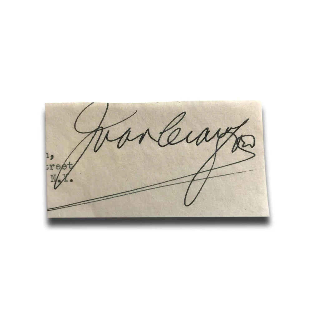 Joan Crawford Autographed Cut Signature with JSA COA - Academy Award Winning Actress Memorabilia - Perfect for Collectors, Movie Fans, and Framed Display