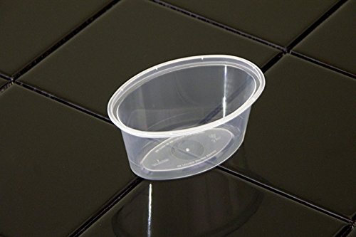 Pactiv E1003 3 oz Clear Ellipso Plastic Cups - Bulk Pack of 1000 Translucent Disposable Containers for Parties, Catering, and Food Service