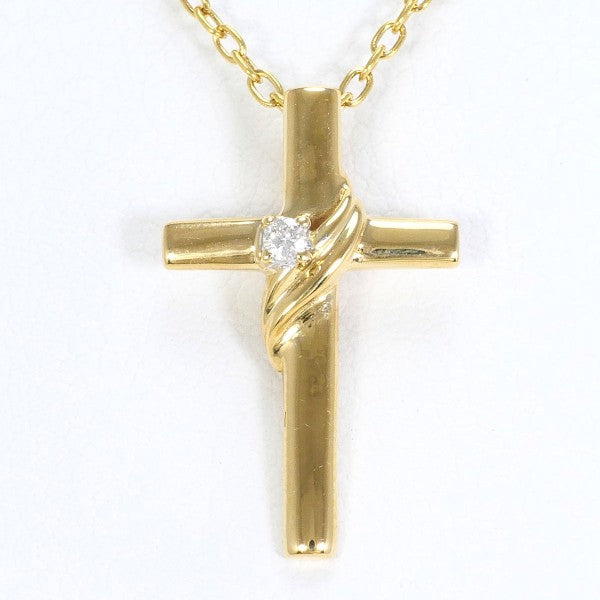 18K Yellow Gold Diamond Necklace for Women - Elegant Pendant Jewelry Gift for Anniversary, Valentine's Day & Special Occasions