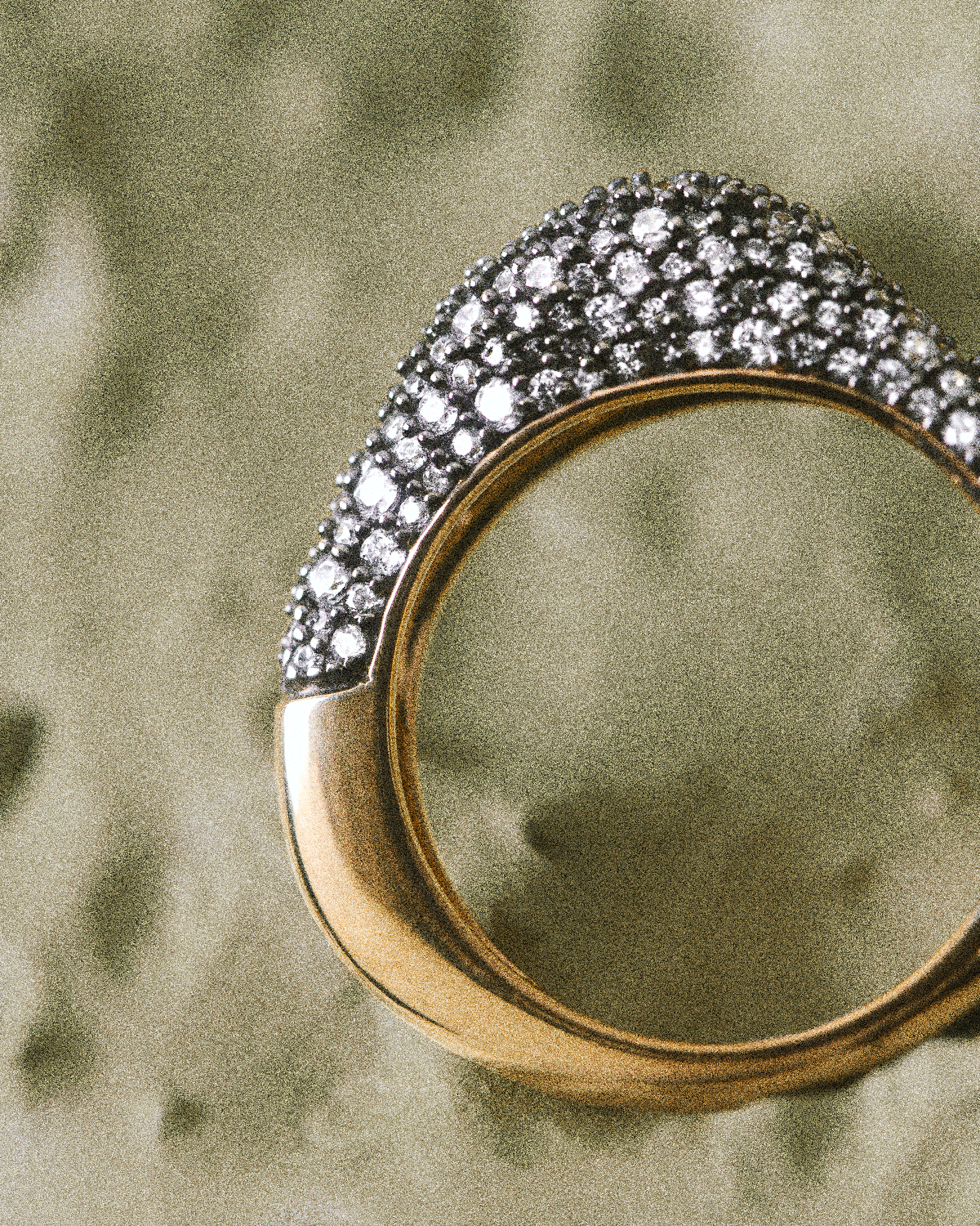 GRID 2 Pavé Duna Ring - Elegant Stackable Ring for Women, Sterling Silver with Cubic Zirconia, Perfect for Everyday Wear, Gift Giving & Special Occasions