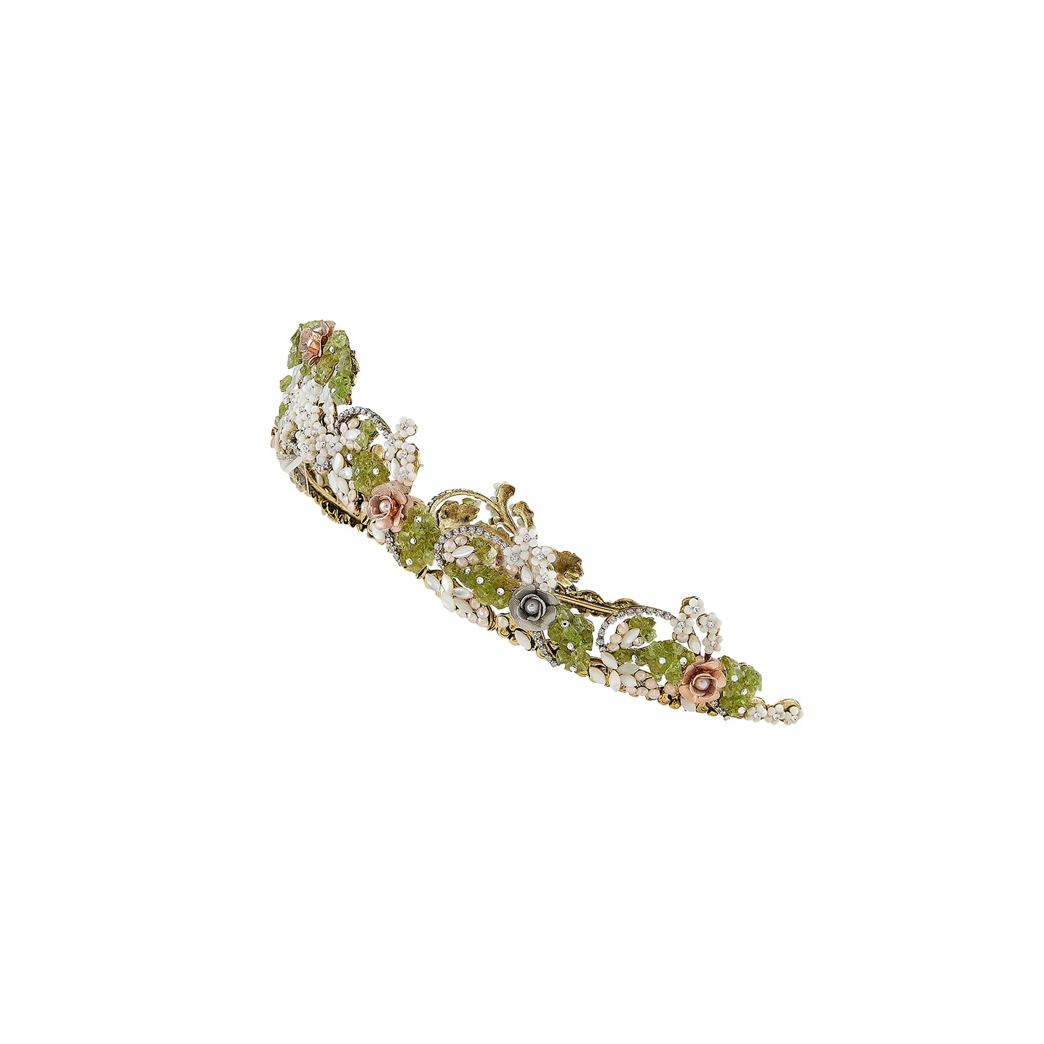 FLAVORELLE CROWN - Elegant Floral Hair Crown for Women | Perfect for Weddings, Prom, Parties & Special Occasions
