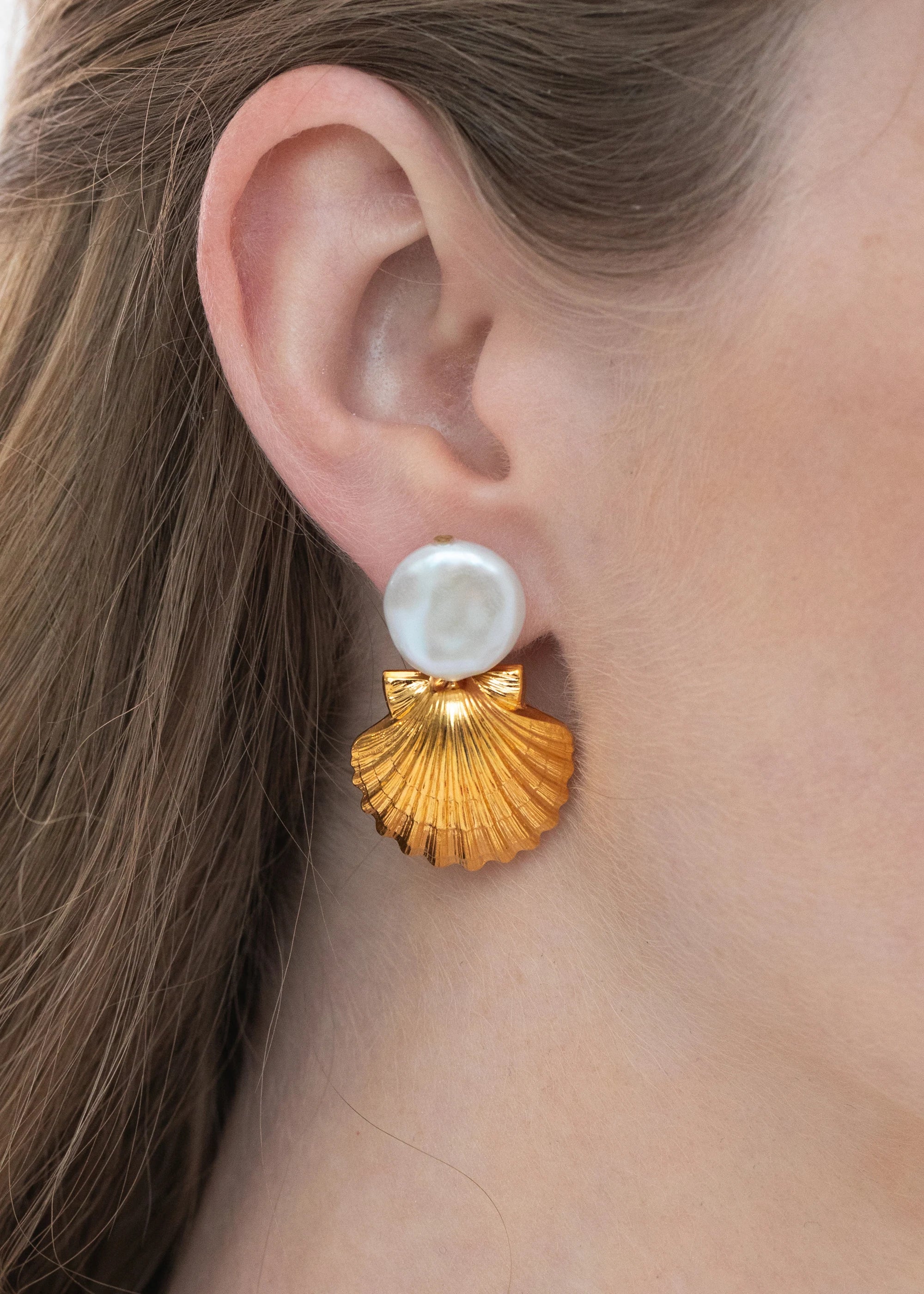Laguna Gold Earrings for Women - Elegant Dangle Hoop Earrings for Everyday Wear & Special Occasions