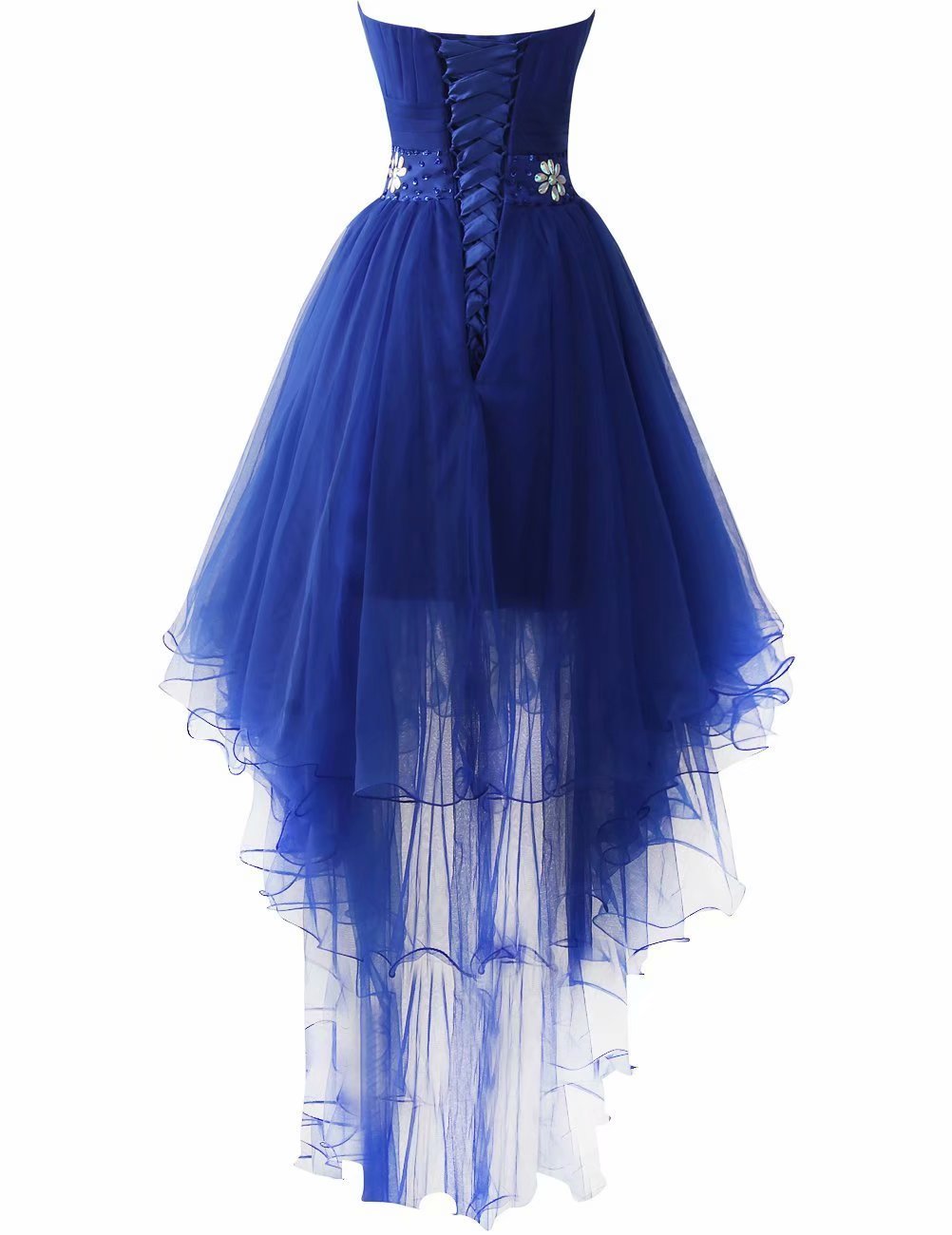 Elegant High Low Homecoming Dress - Strapless Tulle Prom Gown for Women | Perfect for Evening Parties, Dances & Special Occasions