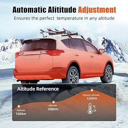 12V 5KW Diesel Air Heater with Remote Control & LCD Display - Portable Diesel Heater with Silencer for Cars, RVs, Trailers, Vans, Boats | Fast Heating for Winter Camping & Off-Grid Living