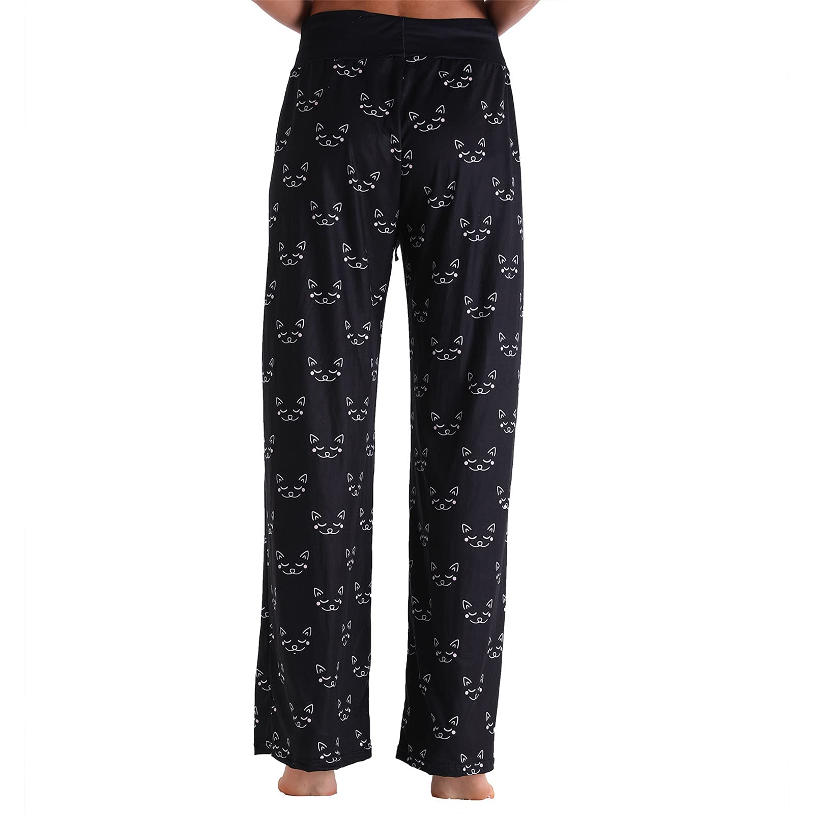 Women's High Waist Loose Casual Wide Leg Pants - Comfy Stretch Sweatpants for Yoga, Lounge & Everyday Wear