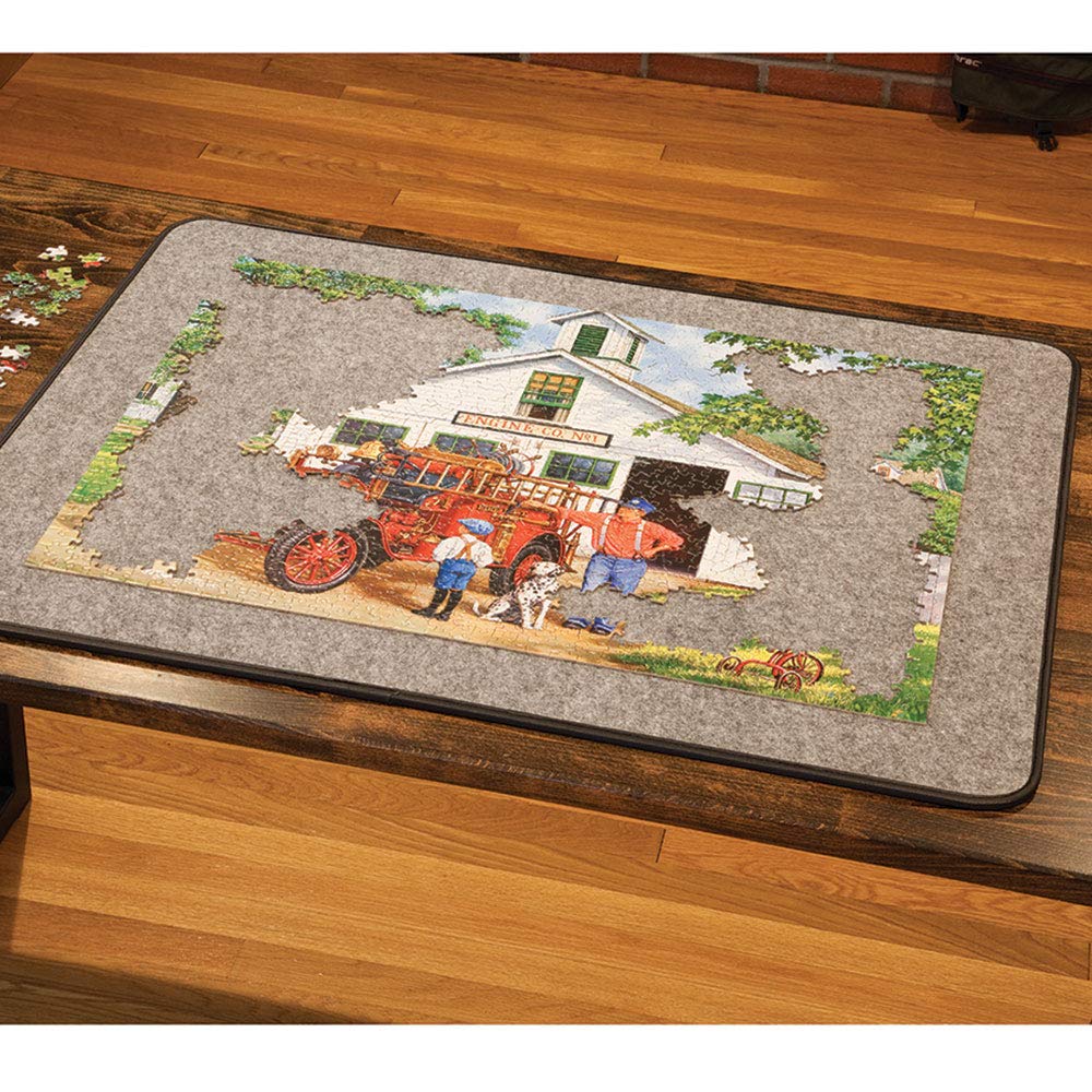 Bits and Pieces Easy-Move 1500 Piece Jigsaw Puzzle Mat - Large 26x34 Inch Portable Puzzle Storage System - Lightweight Puzzle Accessories for Adults & Kids - Perfect for Travel, Home & Tabletop Puzzle Organization