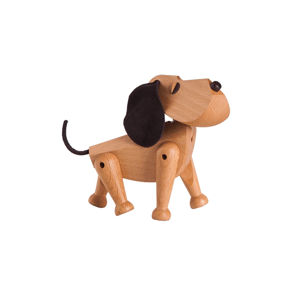 Premium Hans Bølling Dog Chew Toy - Natural Beech Wood Oscar Design for All Breeds | Durable Pet Teething & Exercise Toy for Puppies & Adult Dogs
