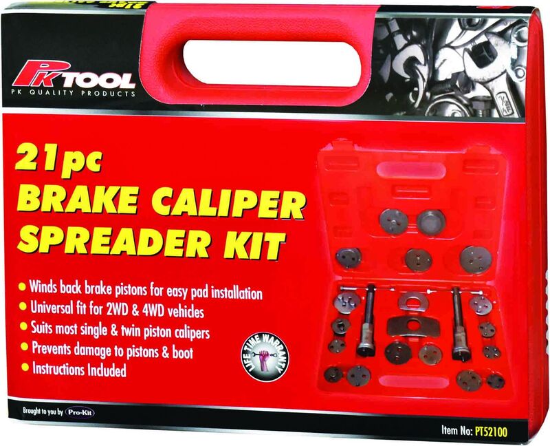 22-Piece Universal Caliper Spreader Kit - Professional Brake Repair Tool Set for Cars, Trucks & Motorcycles - Perfect for Mechanics & DIY Auto Enthusiasts