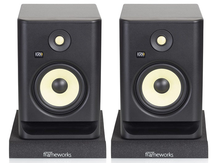 Gator Studio Monitor Isolation Pads (Pair) - Reduce Vibrations & Improve Sound Quality for Home & Professional Recording Studios