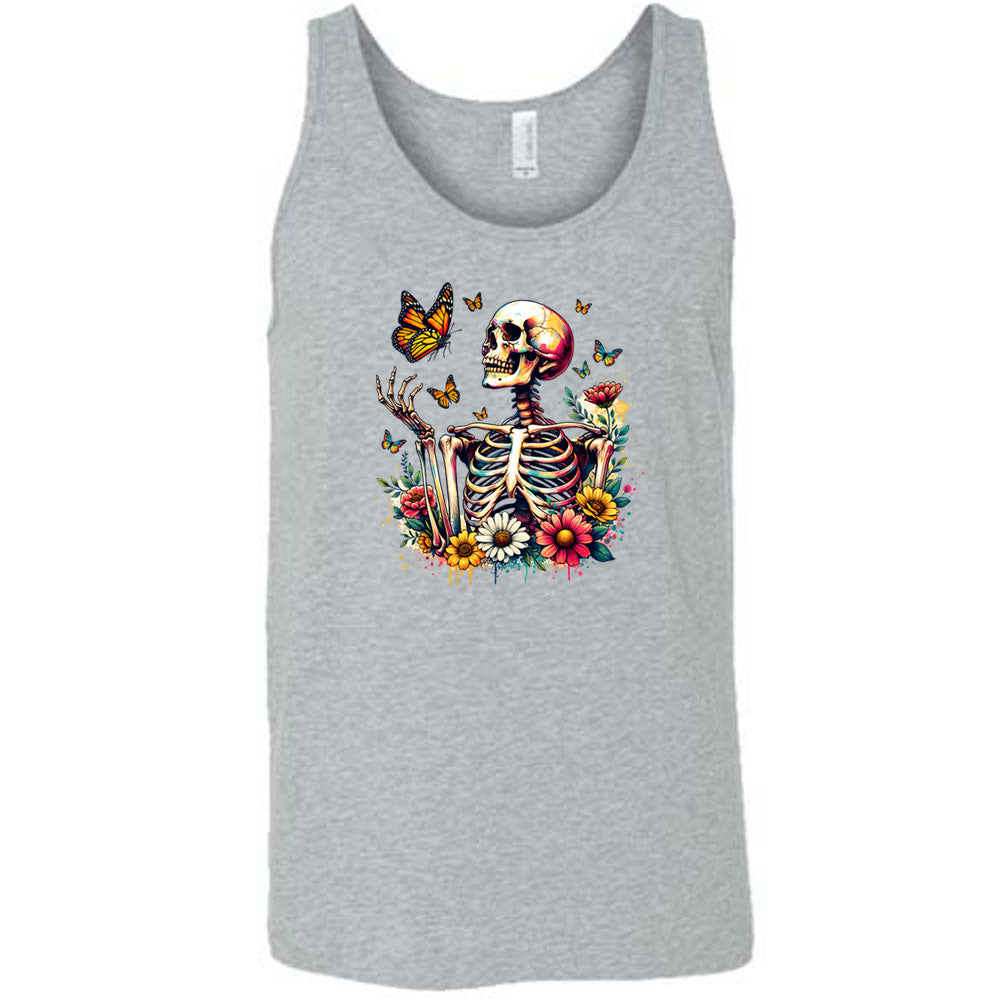Skeleton Butterflies Graphic T-Shirt for Men & Women | Gothic Unisex Tee for Casual Wear, Halloween, and Alternative Fashion