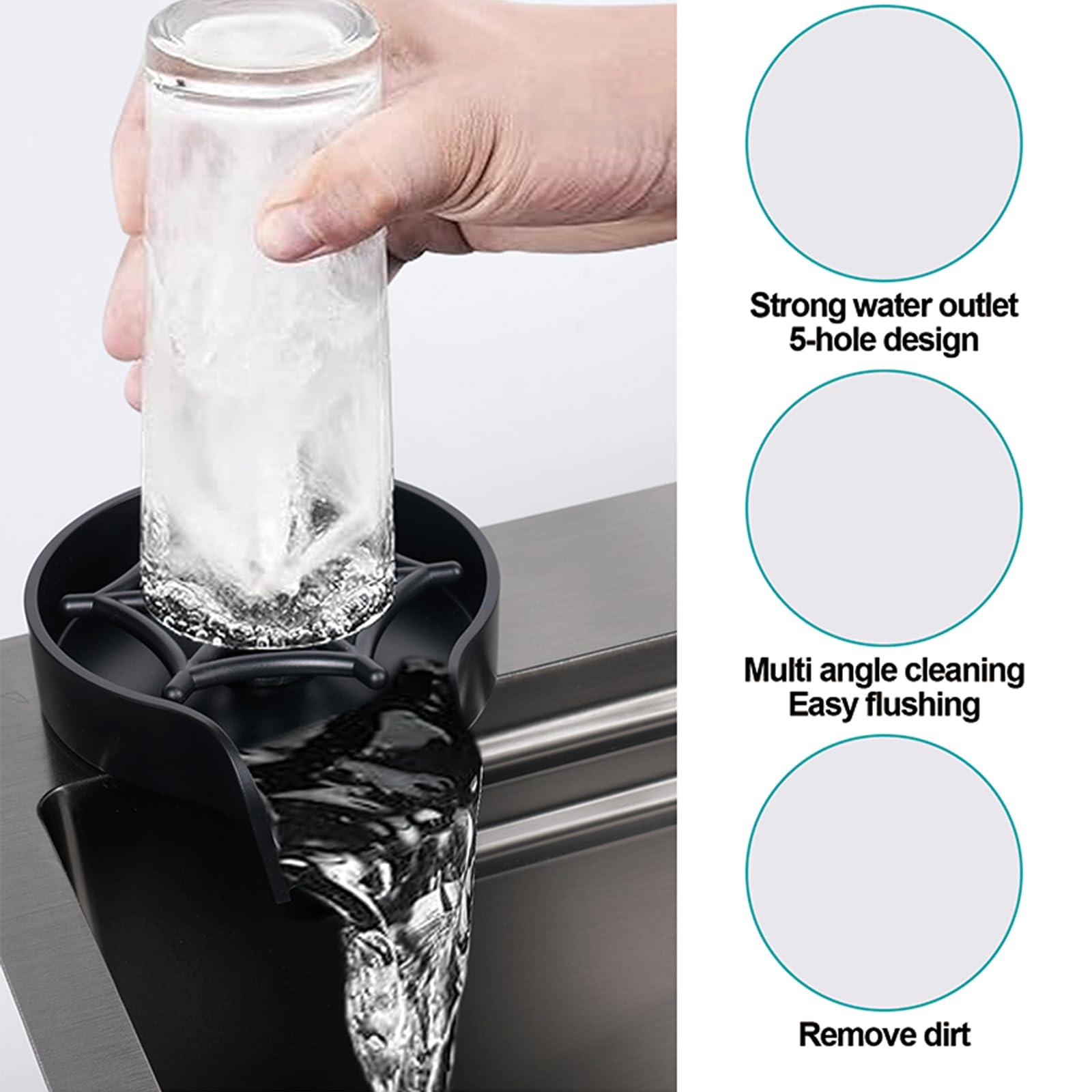 29.5 x 17.7 Inch Single Bowl Stainless Steel Kitchen Sink - Drop-In Design with Pull-Down Faucet & Accessories (Black Grey) - Perfect for Modern Kitchens, Small Spaces & DIY Home Renovations