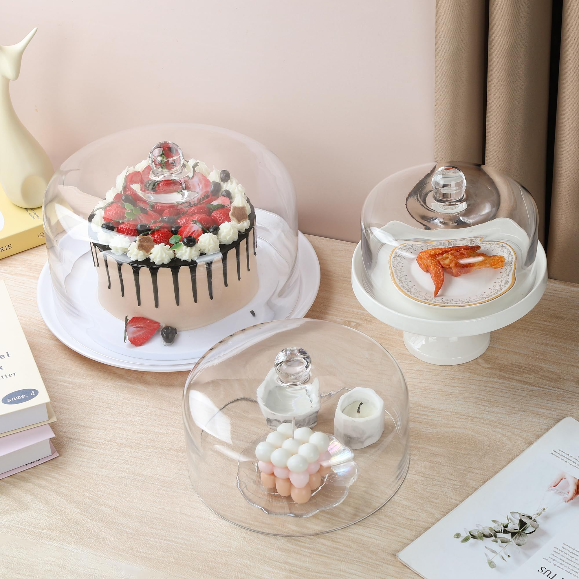 Handmade Sturdy Glass Cake Dome - 12