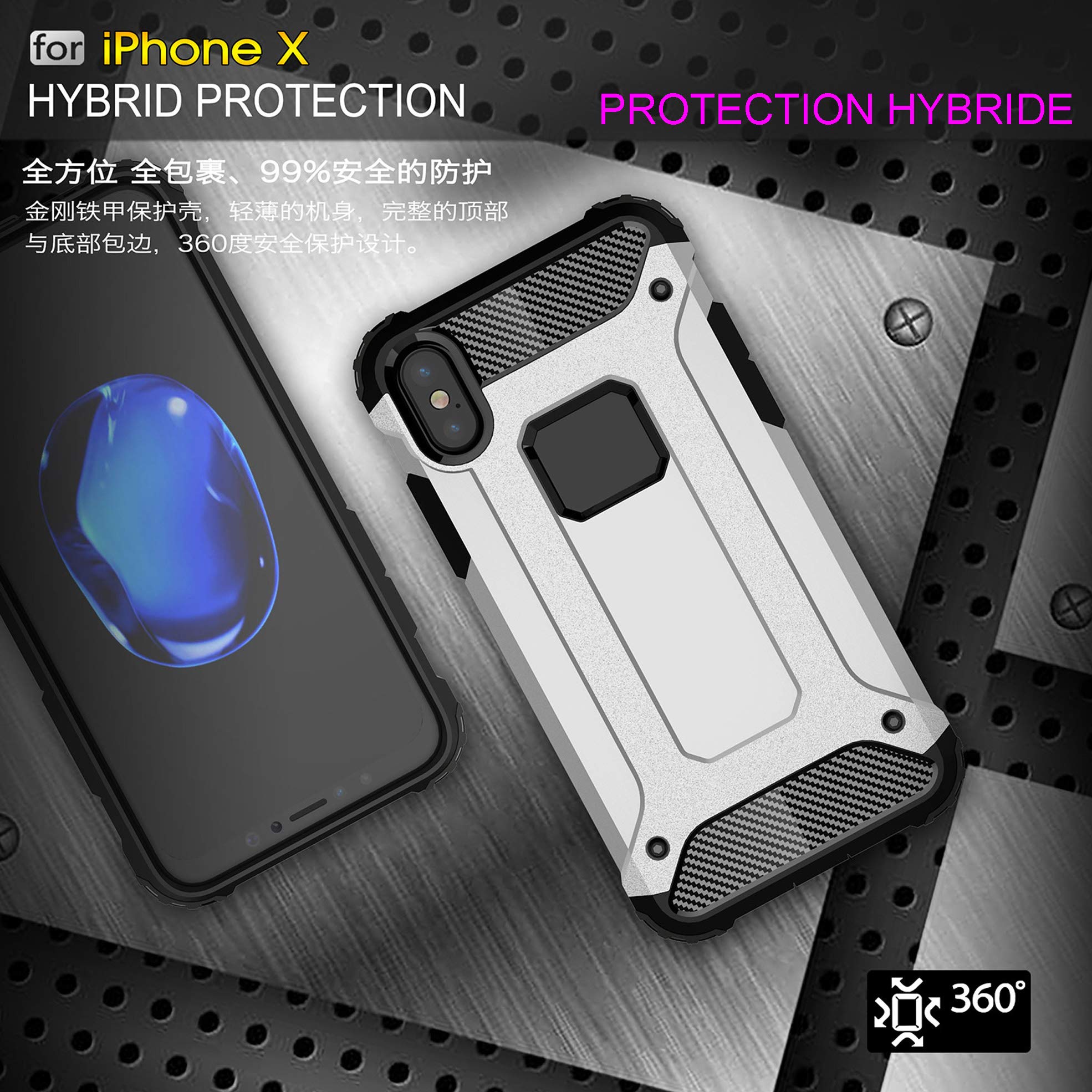 Premium Armor Back Case for iPhone 11 Pro Max with Screen Protector - 2-in-1 Hybrid Hard PC + Soft TPU Dual Layer Heavy Duty Protection Cover (Rose Gold) | Perfect for Outdoor Activities, Travel & Daily Use
