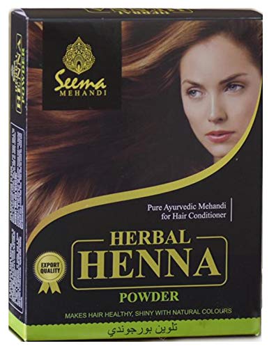 Seema Herbal Henna Powder with Burgundy Color - 900g Pack | Natural Hair Dye for DIY Hair Coloring, Tattoos & Mehndi Designs