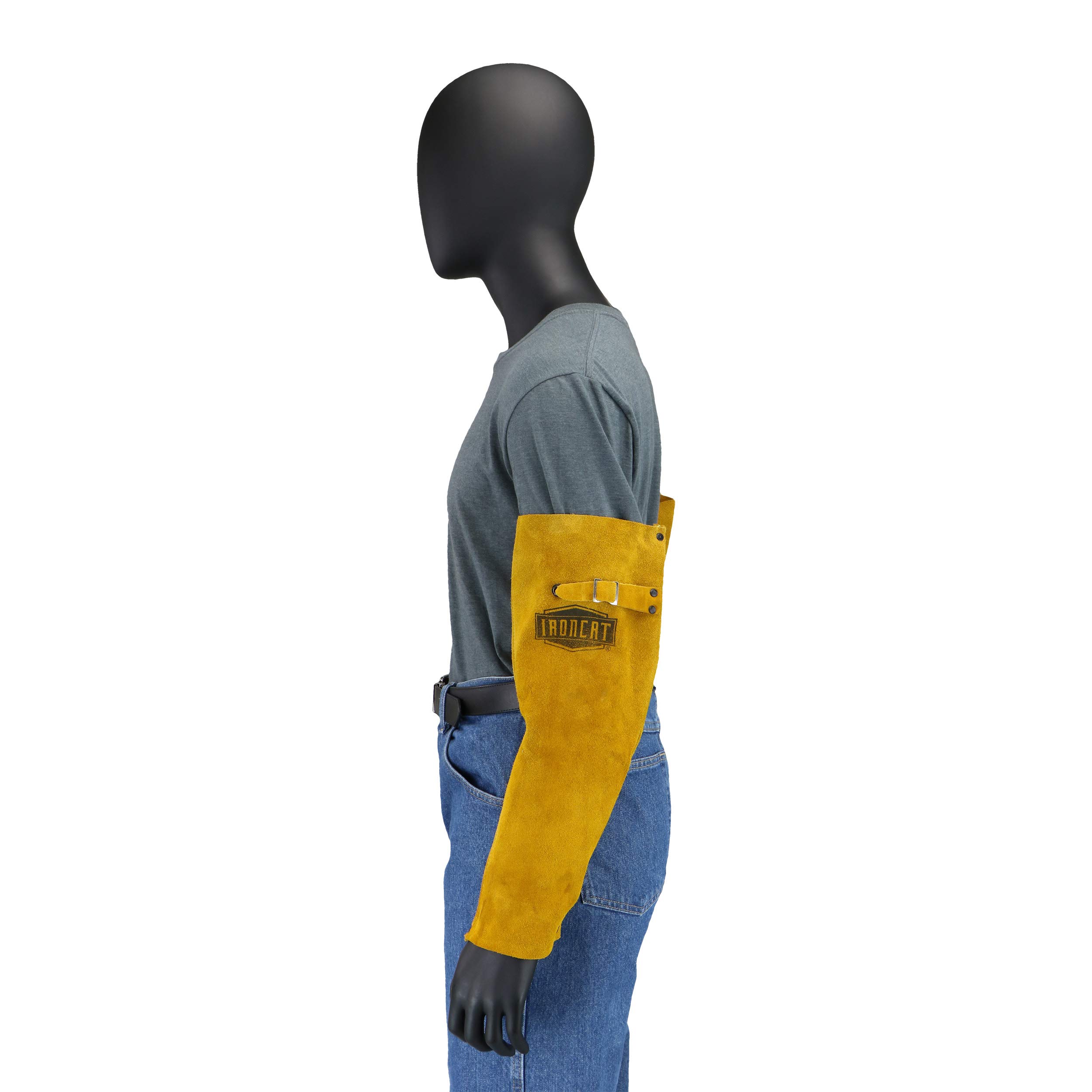 IRONCAT 7020 Heat Resistant Split Cowhide Leather Welding Sleeves - 18
