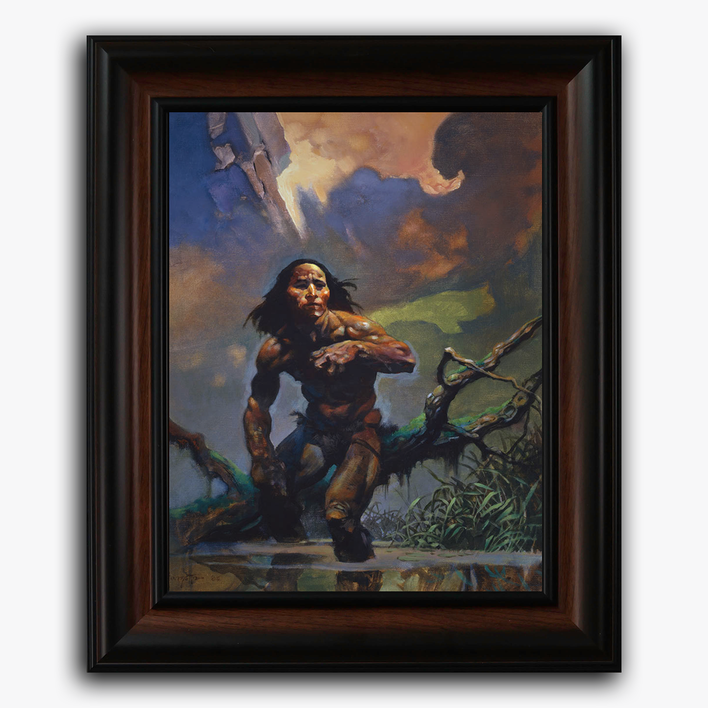 Swamp Walker Fine Art Print - Nature Landscape Wall Decor for Home & Office - Perfect for Living Room, Bedroom, or Gallery Display