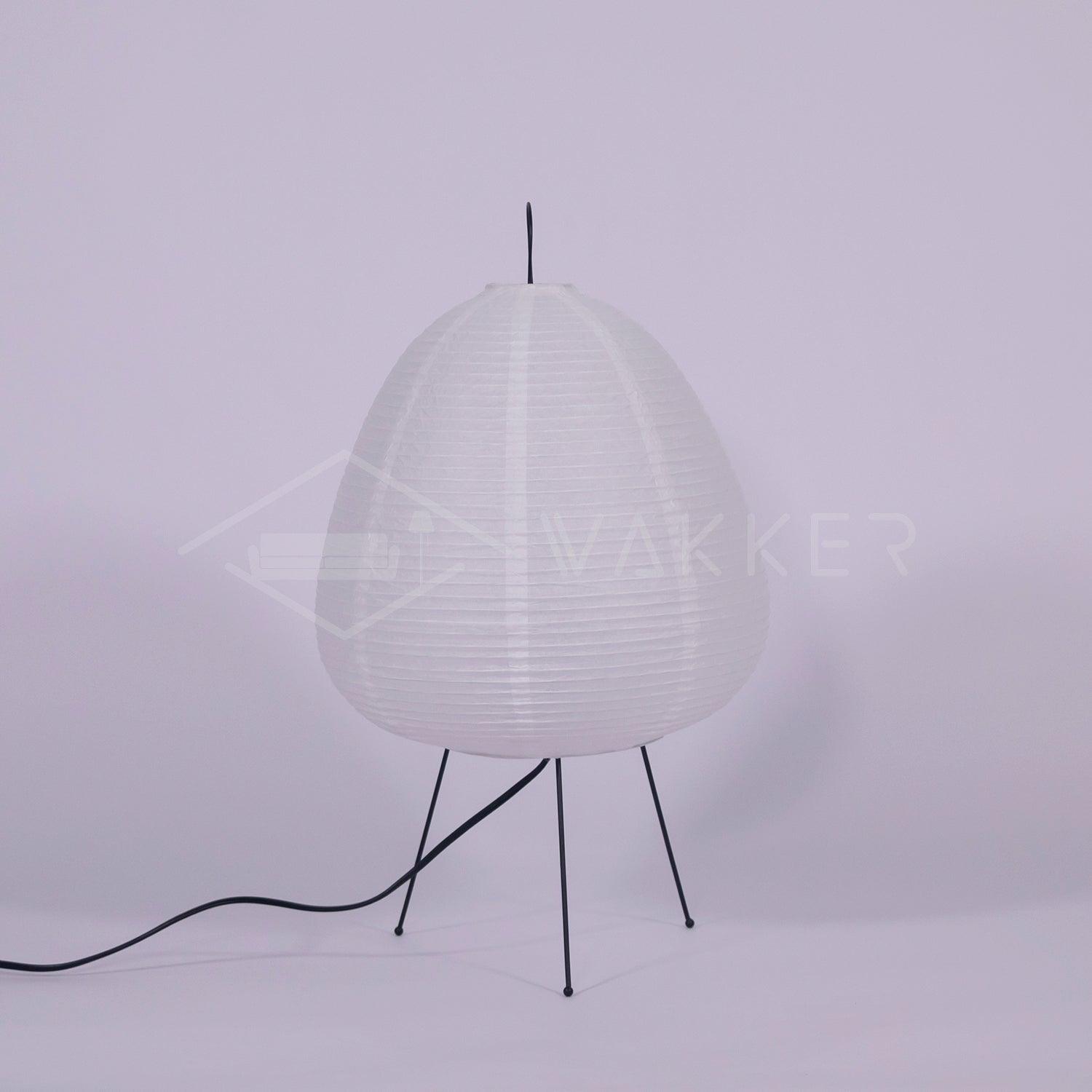 Akari Paper Table Lamp - Handmade Japanese Shoji Style Lighting for Bedroom, Living Room & Office - Soft Ambient Light, Modern Minimalist Decor