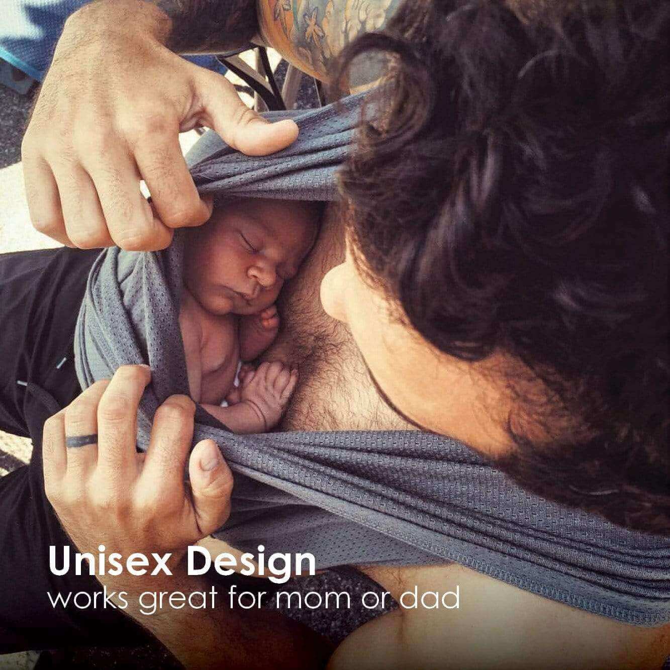 Premium Baby Carrier for Newborn to Toddler - Ergonomic & Adjustable Charcoal Gray Infant Sling - Hands-Free Comfort for Parents - Perfect for Hiking, Shopping & Daily Use