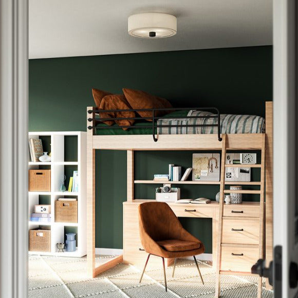 Serene Flushmount Ceiling Light Fixture - Modern LED Lighting for Bedroom, Living Room & Kitchen | Energy-Efficient & Dimmable Home Decor